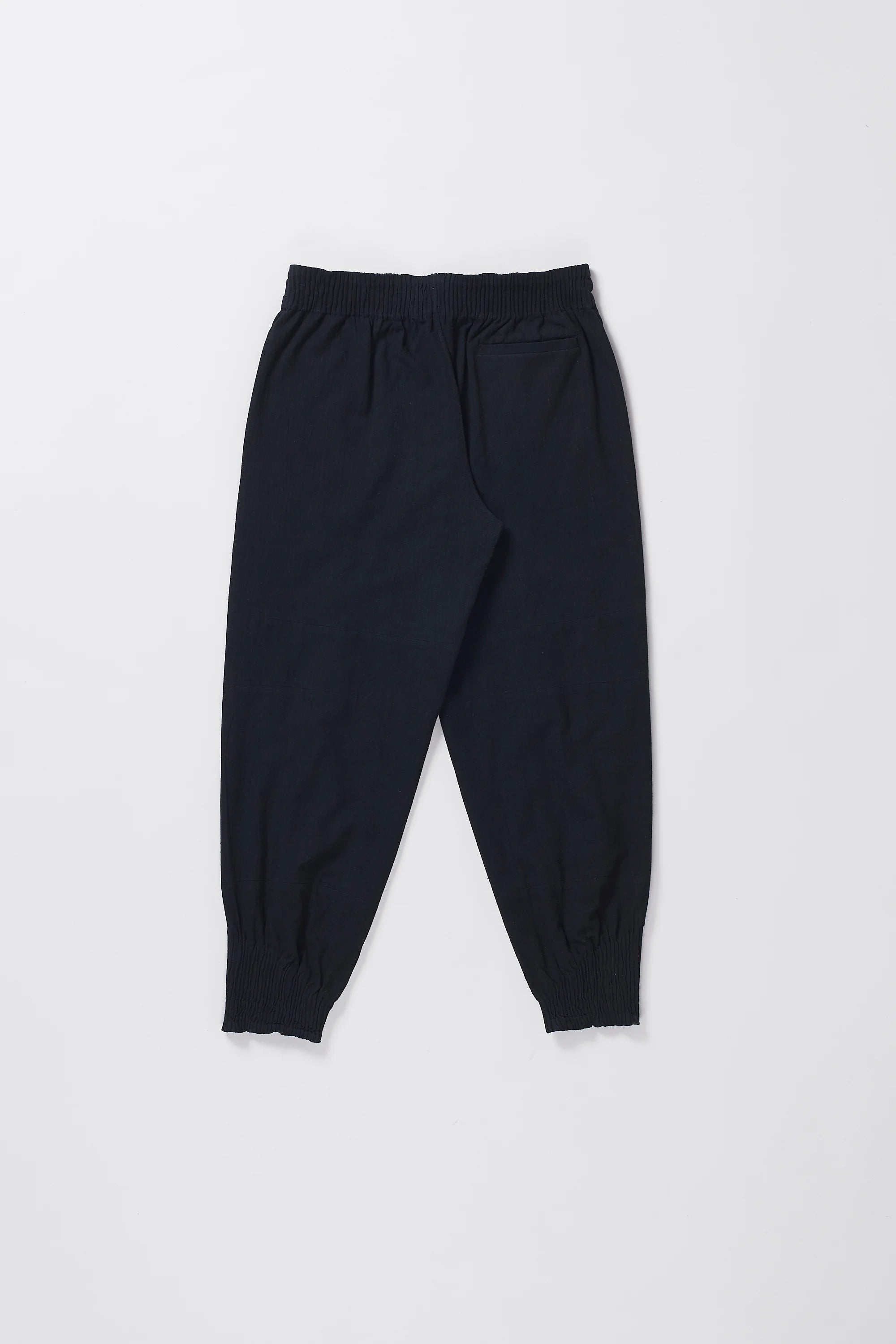 BLACK WOVEN JOGGERS