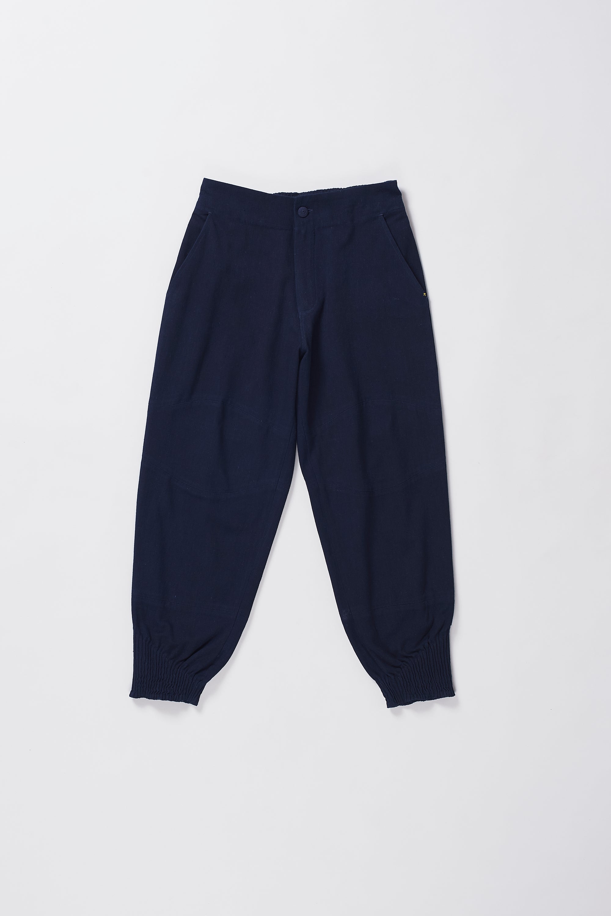 INDIGO WOVEN JOGGERS