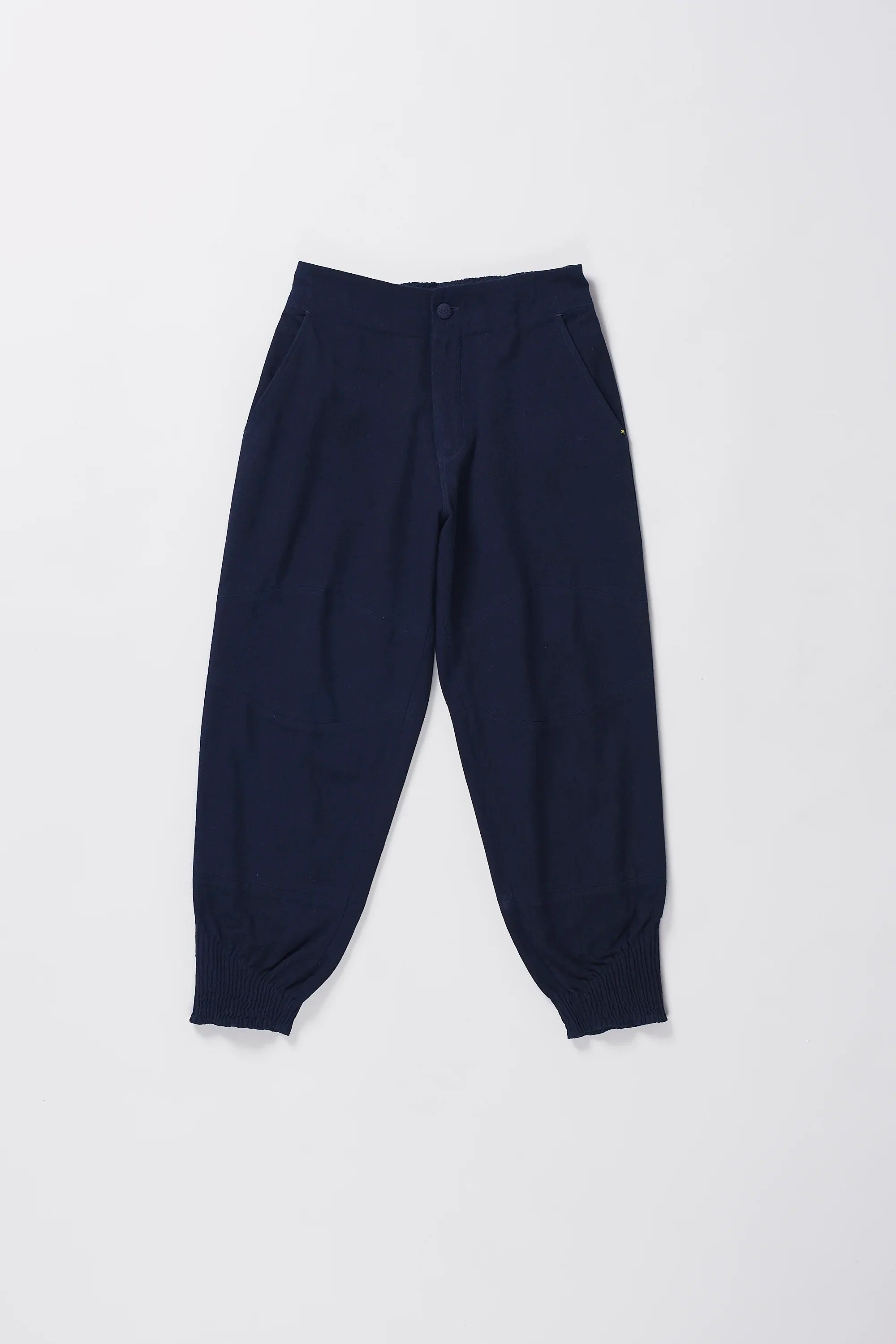 Woven Indigo Joggers