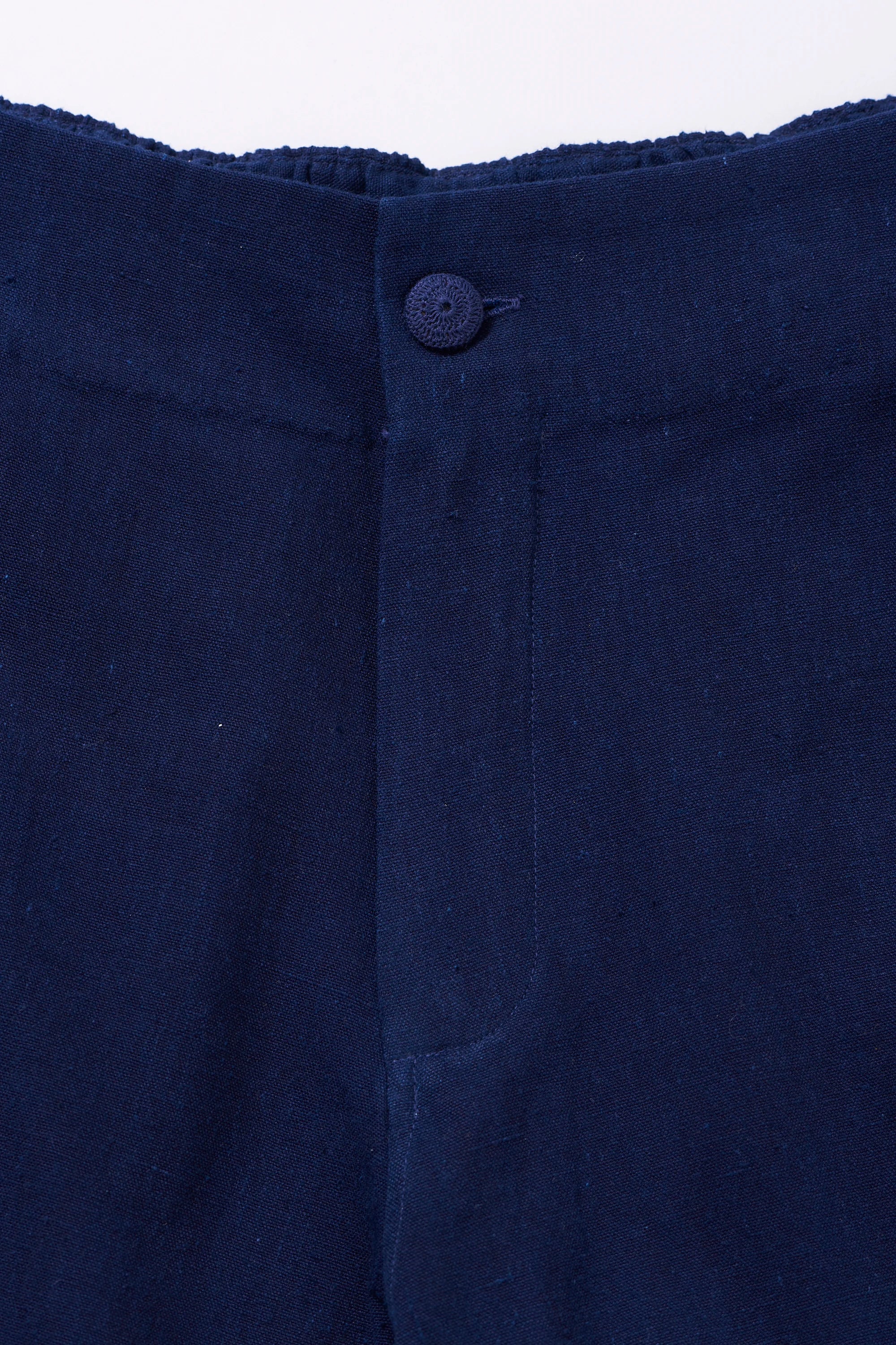 Woven Indigo Joggers