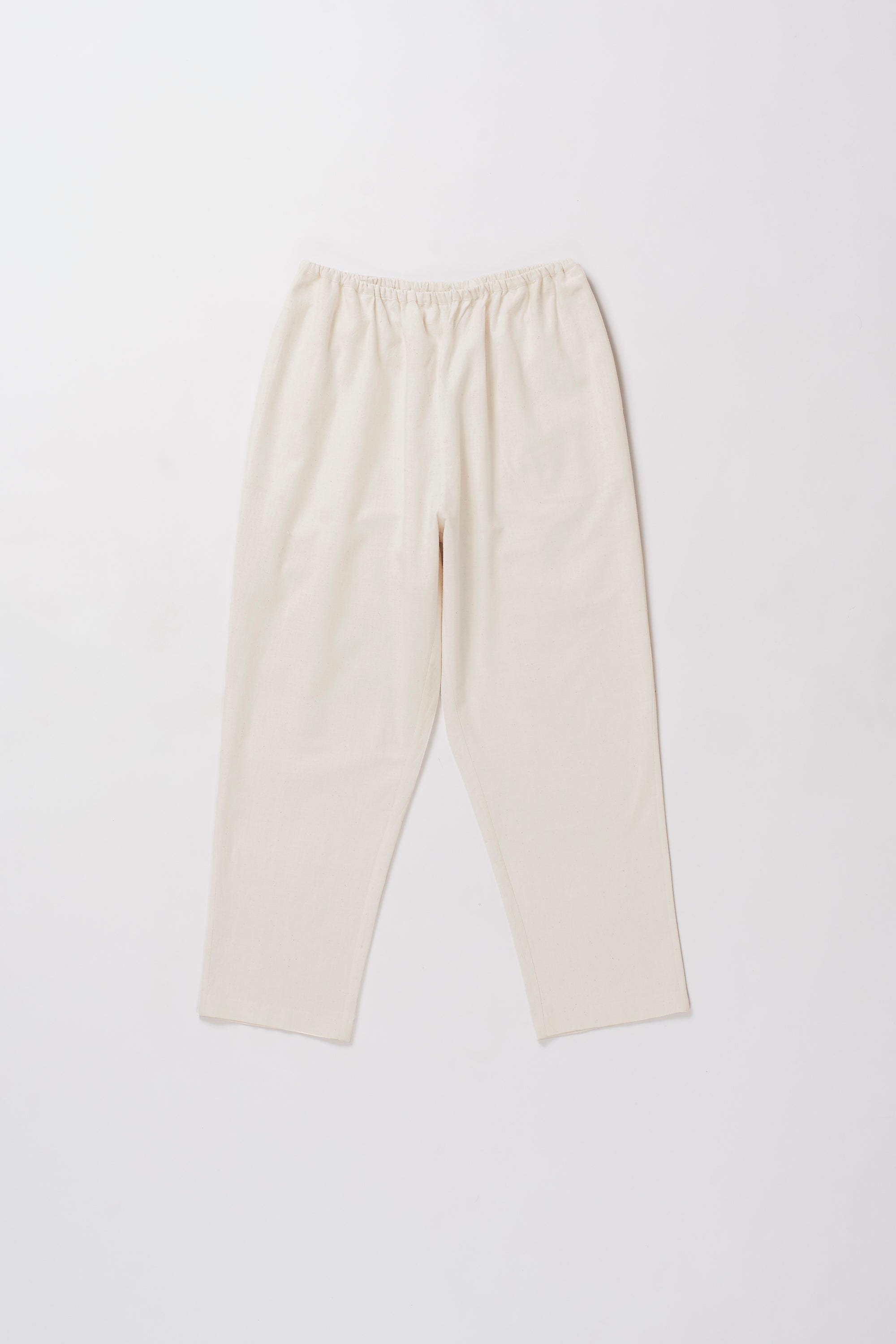 Elasticated Waist Ecru Pants