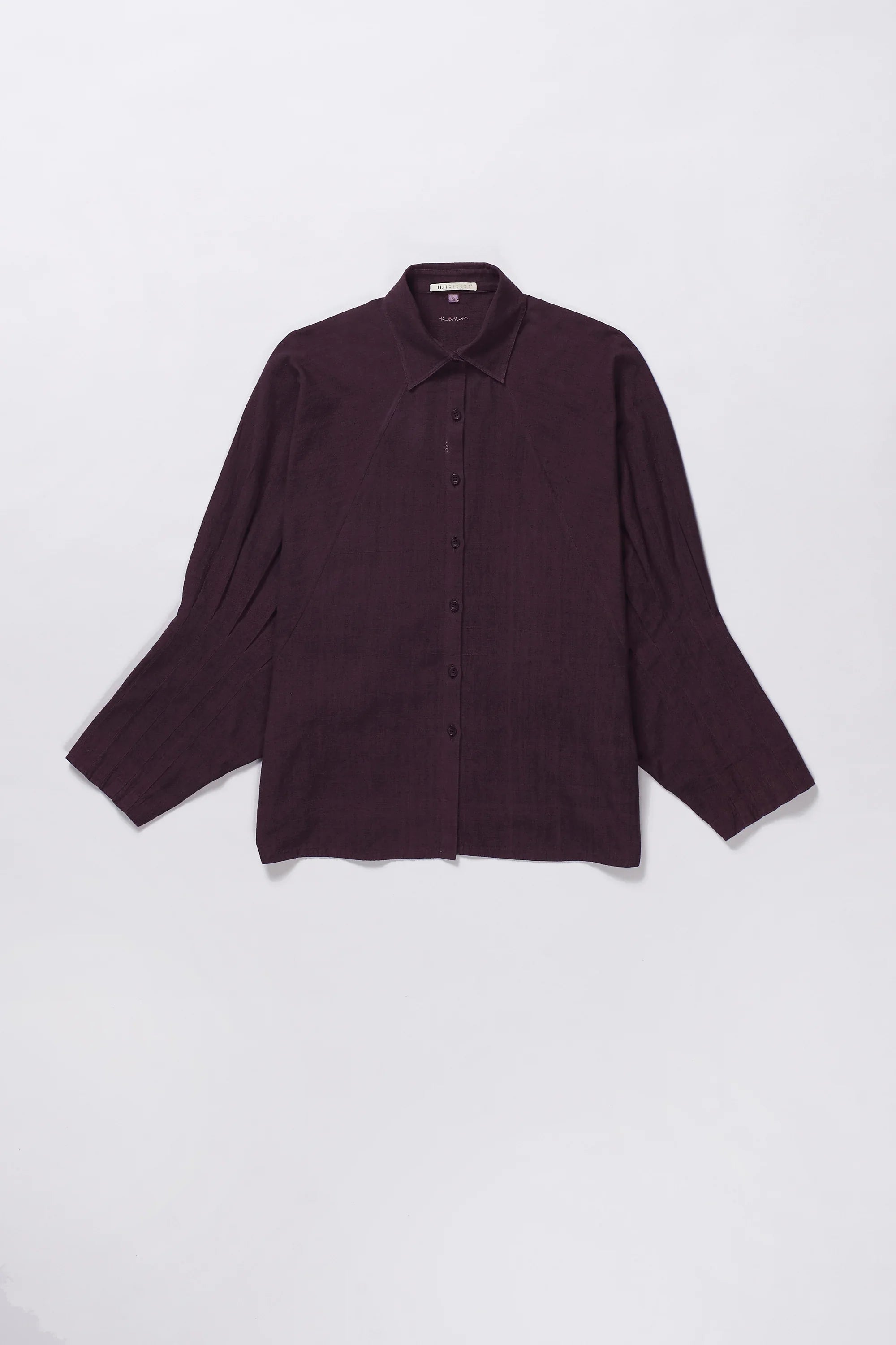 Purple Red Raglan Sleeve Shirt