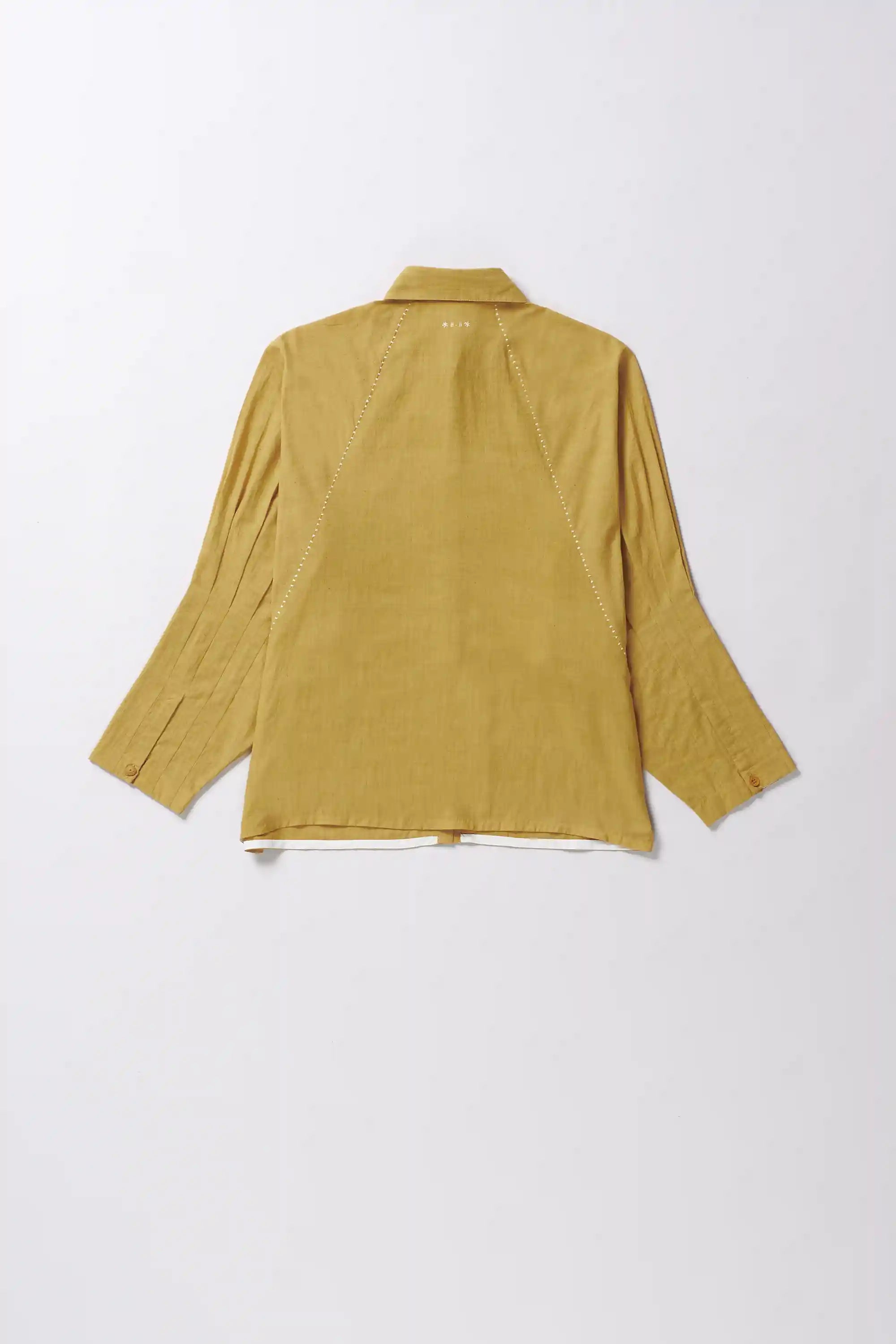 Cotton ochre yellow shirt