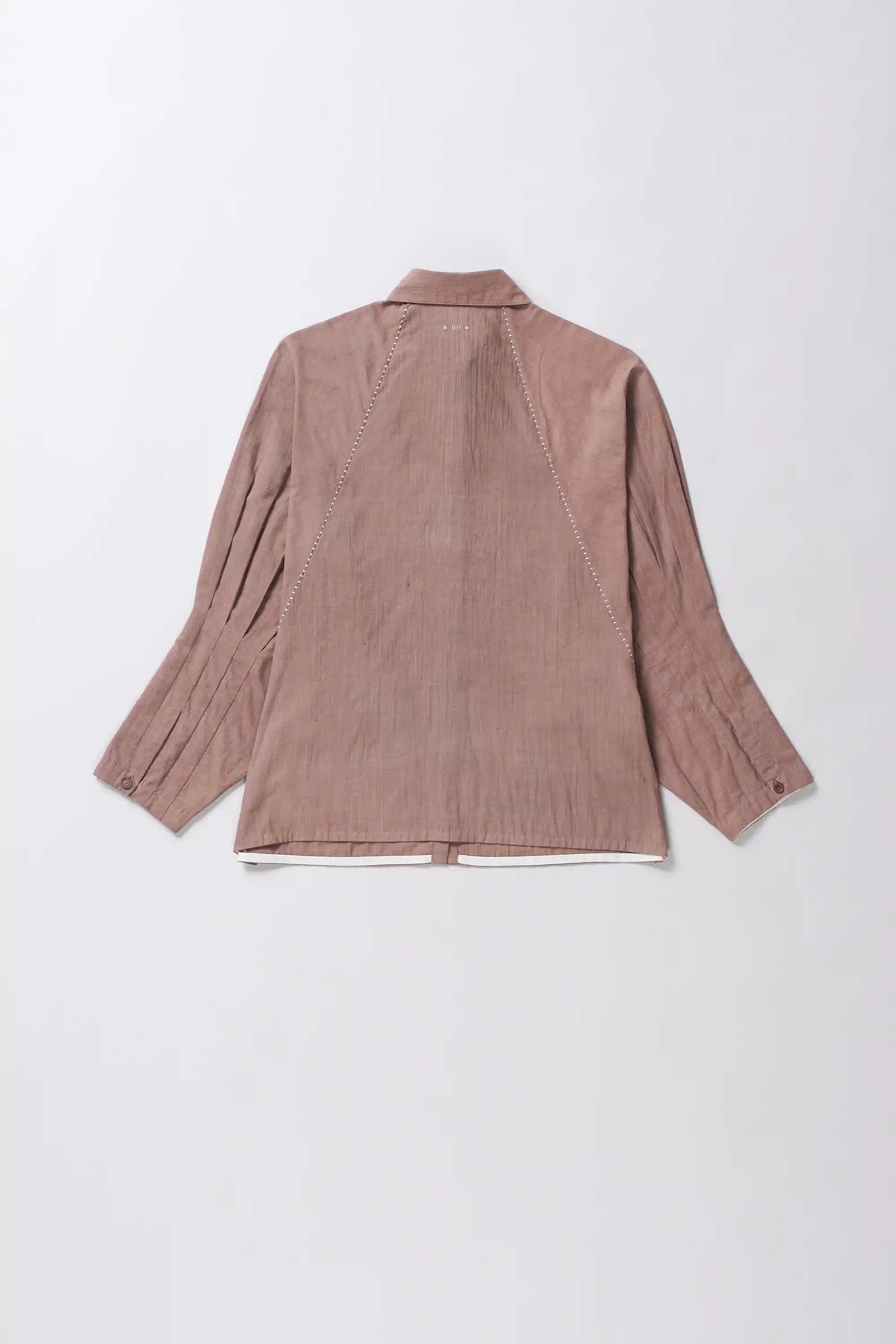 Old rose elton women shirt with full-sleeves