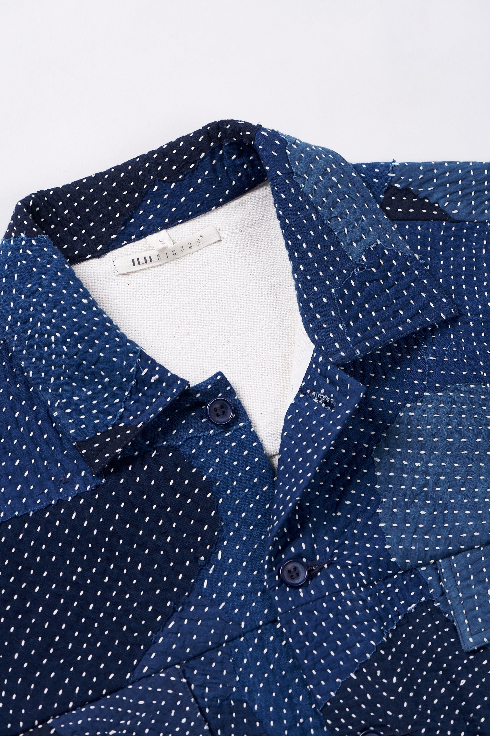 KANTHA PATCHWORK BUTTON DOWN JACKET