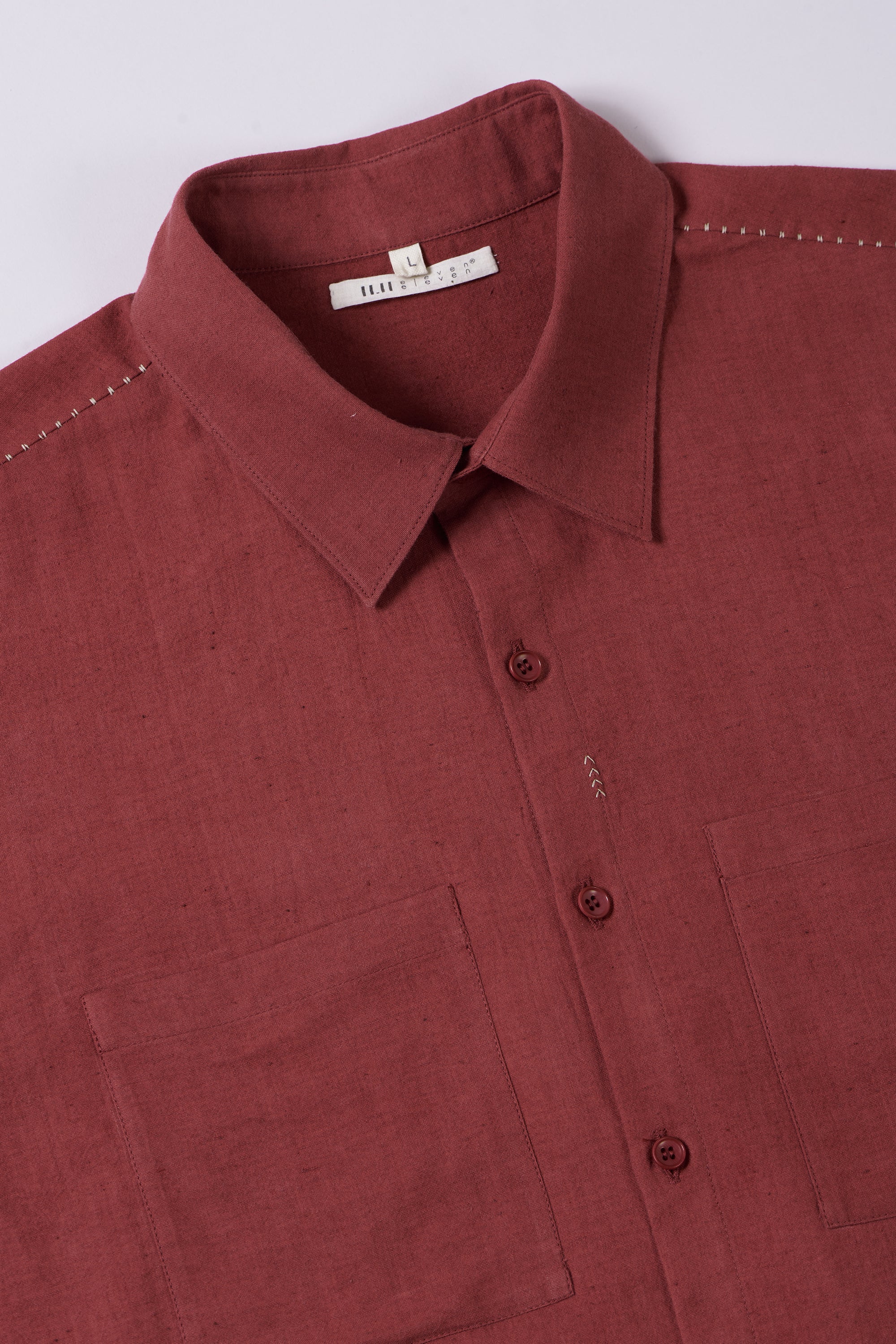 CRIMSON PINK HALF SLEEVE SHIRT