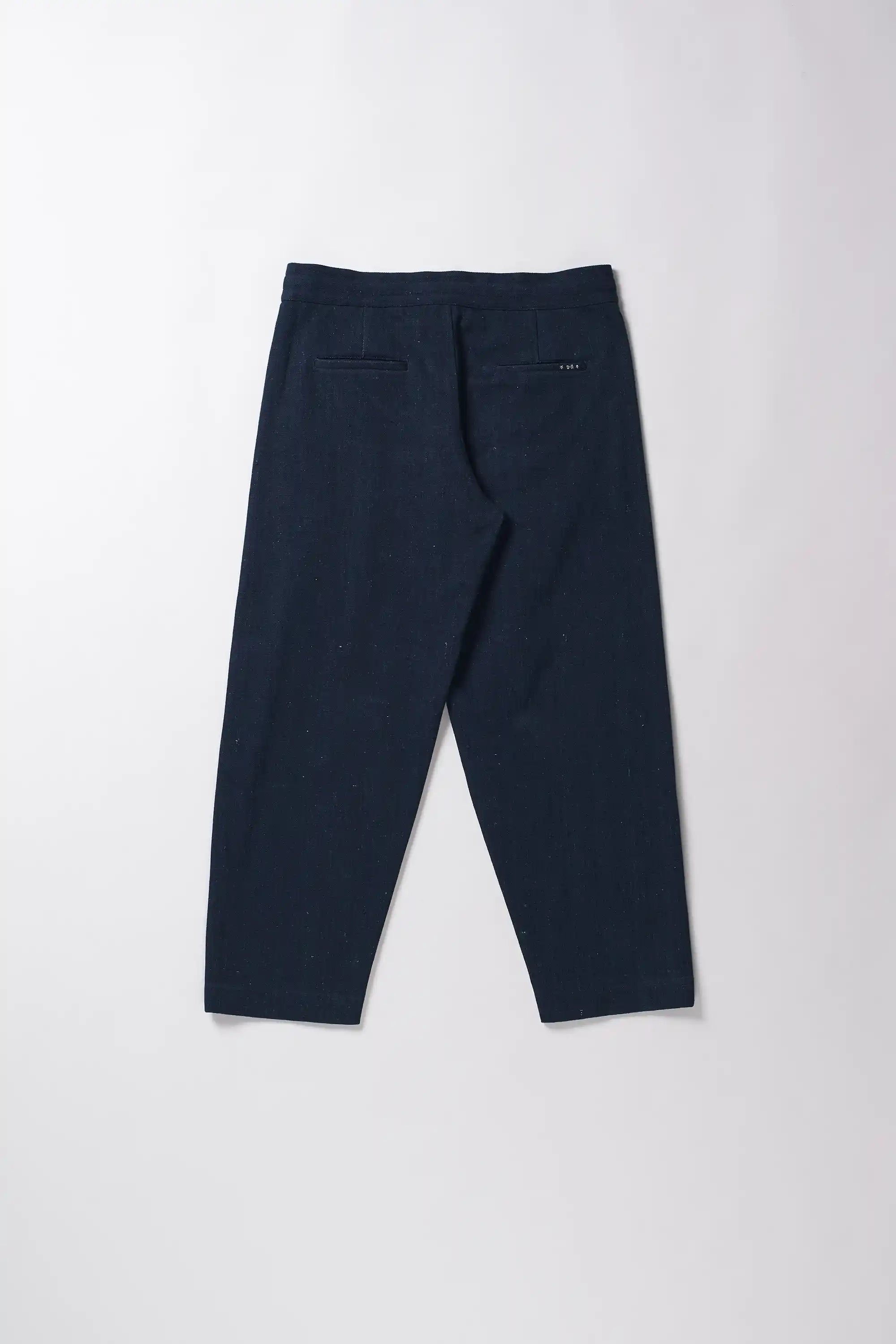 Dark blue pants on a white background