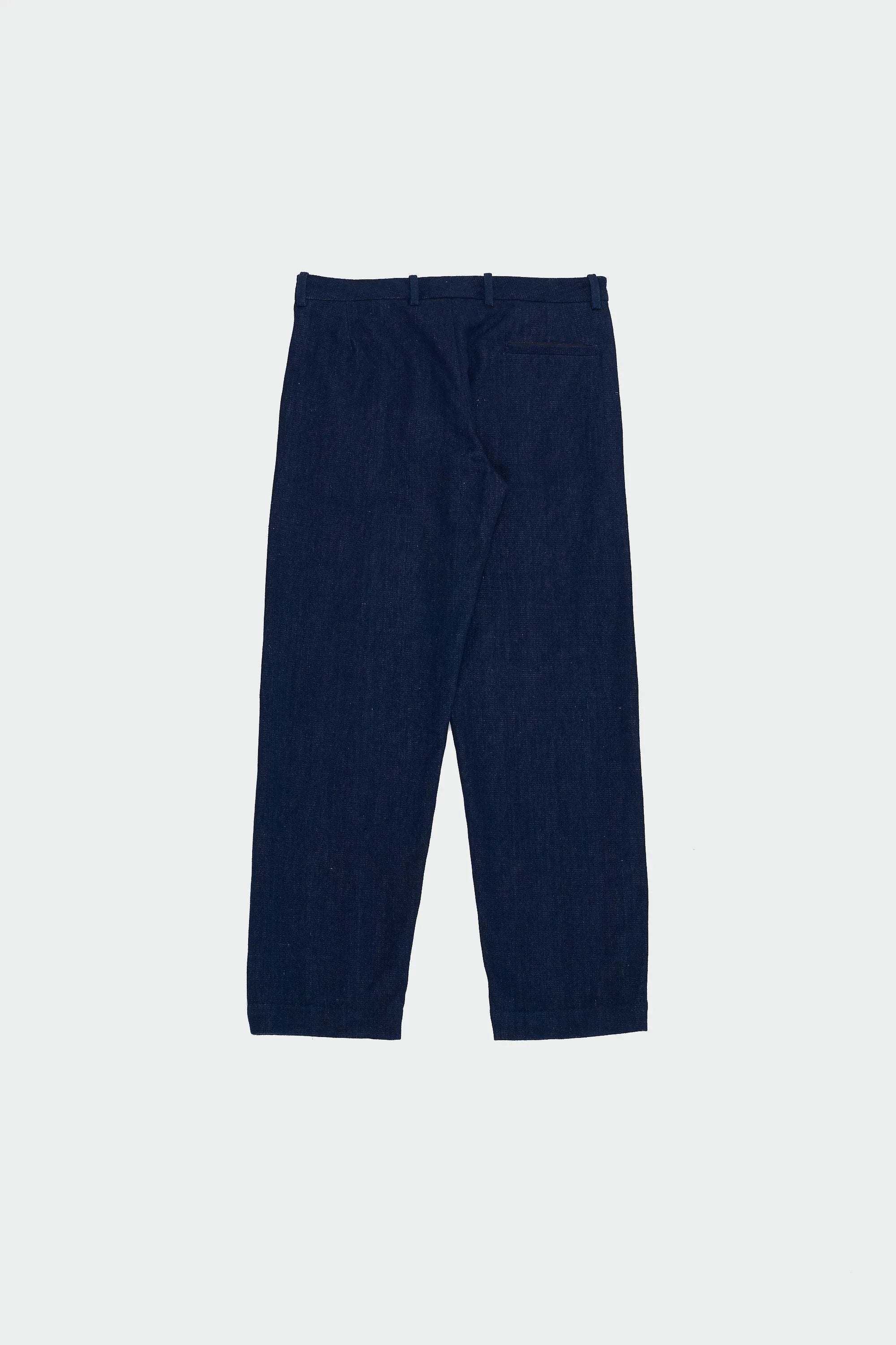 Handspun Denim Trousers In Indigo