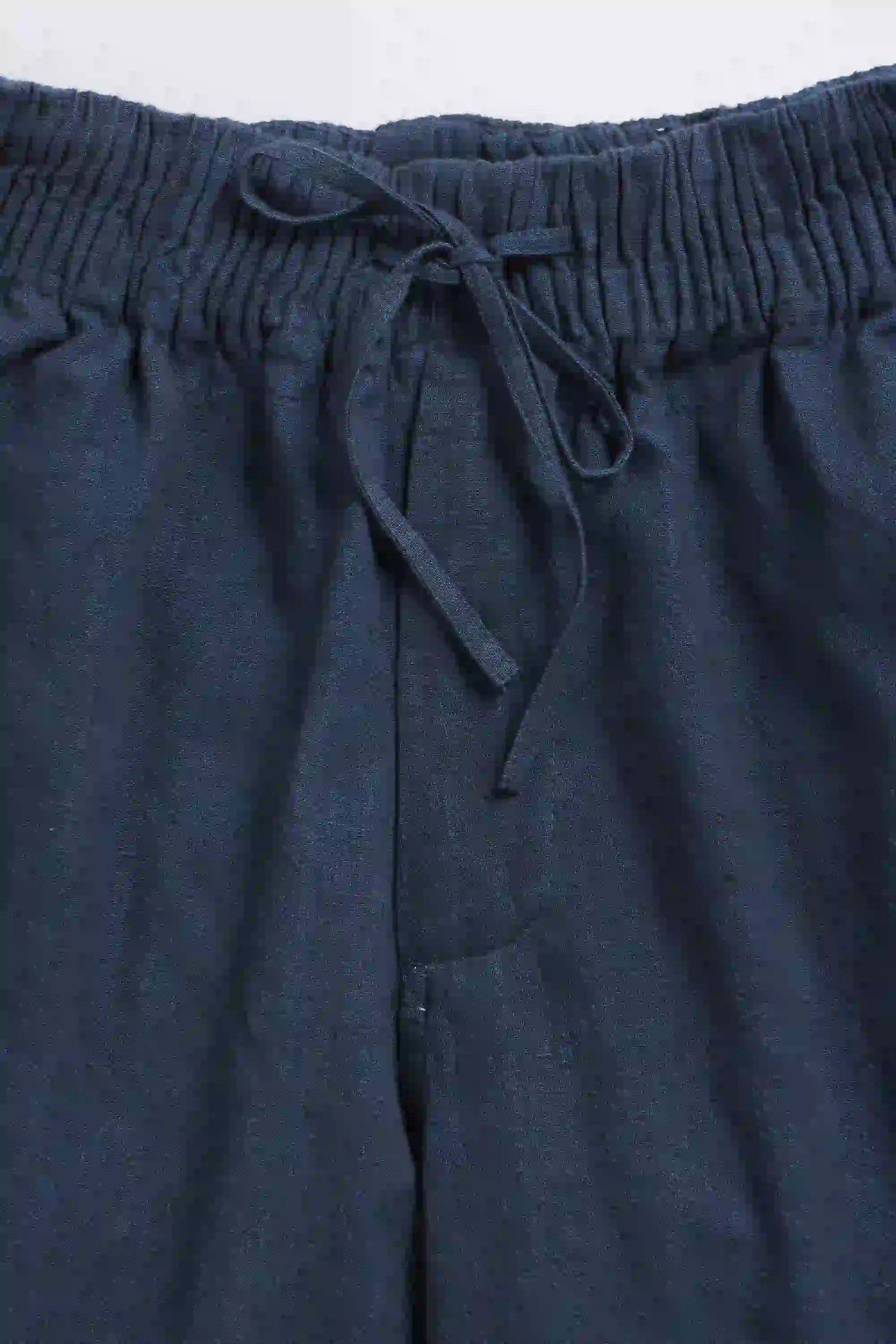 Fabric close-up with drawstring