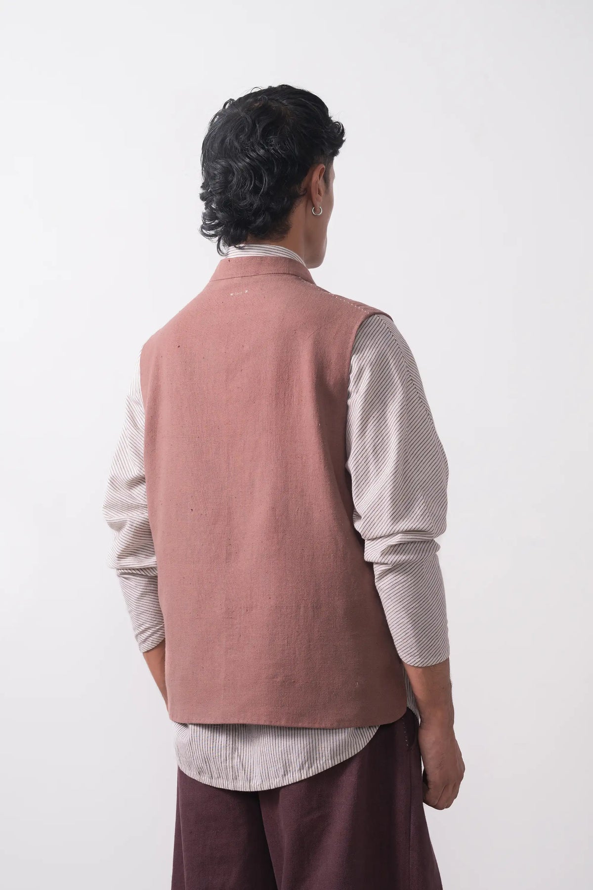 Dusky Mauve Relaxed Fit Vest