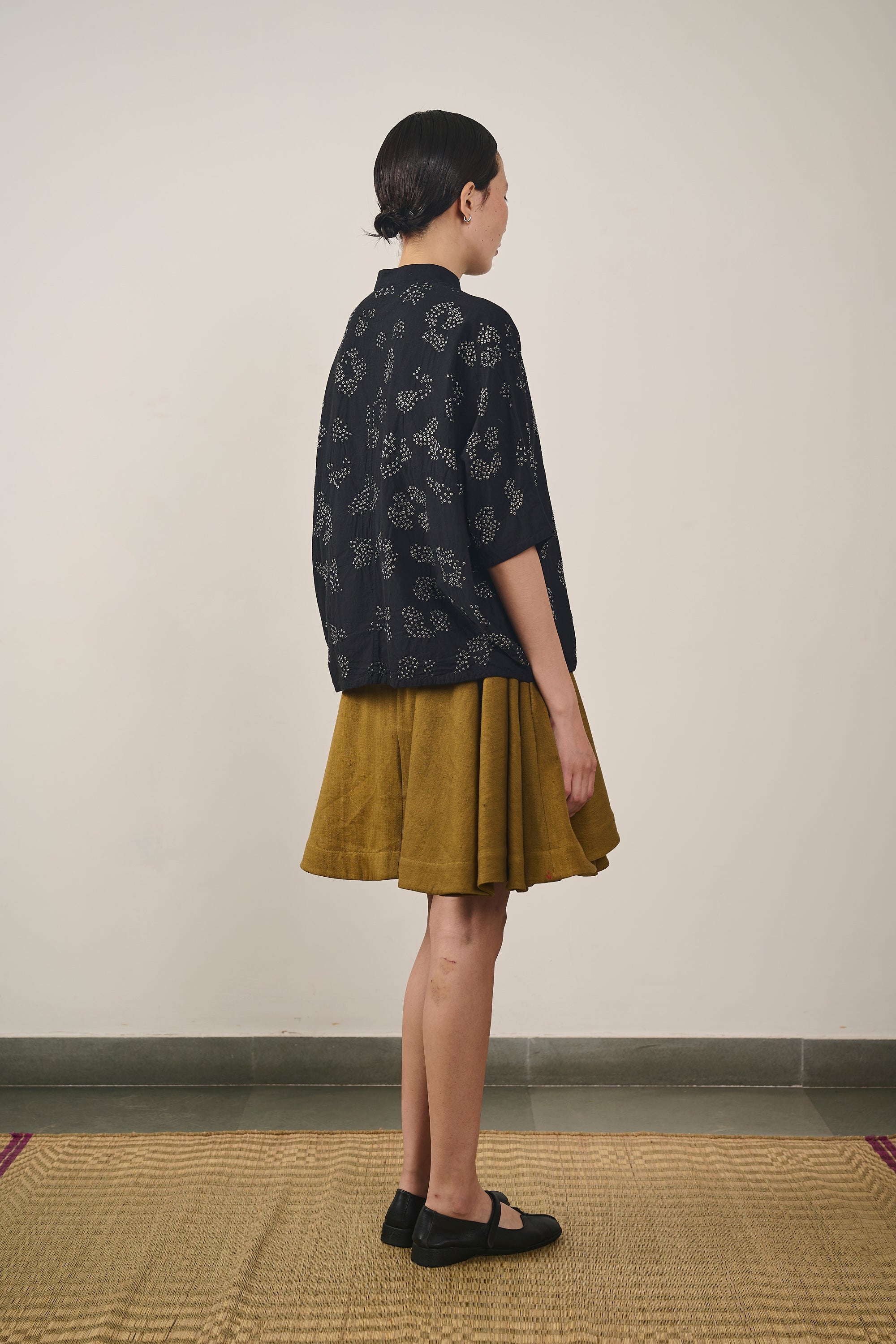 FLARED SHORT SKIRT