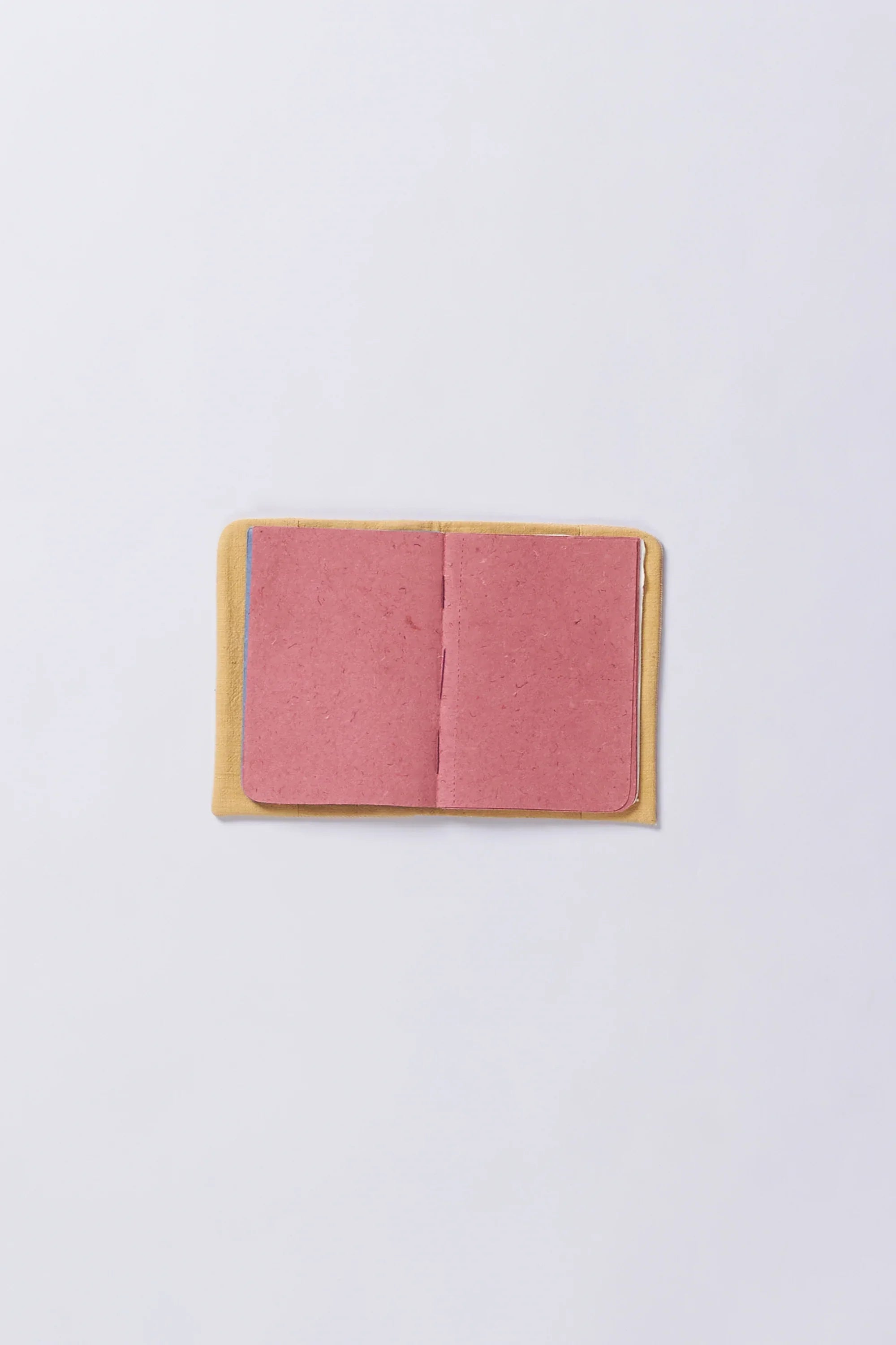 A back shot of a mango yellow diary