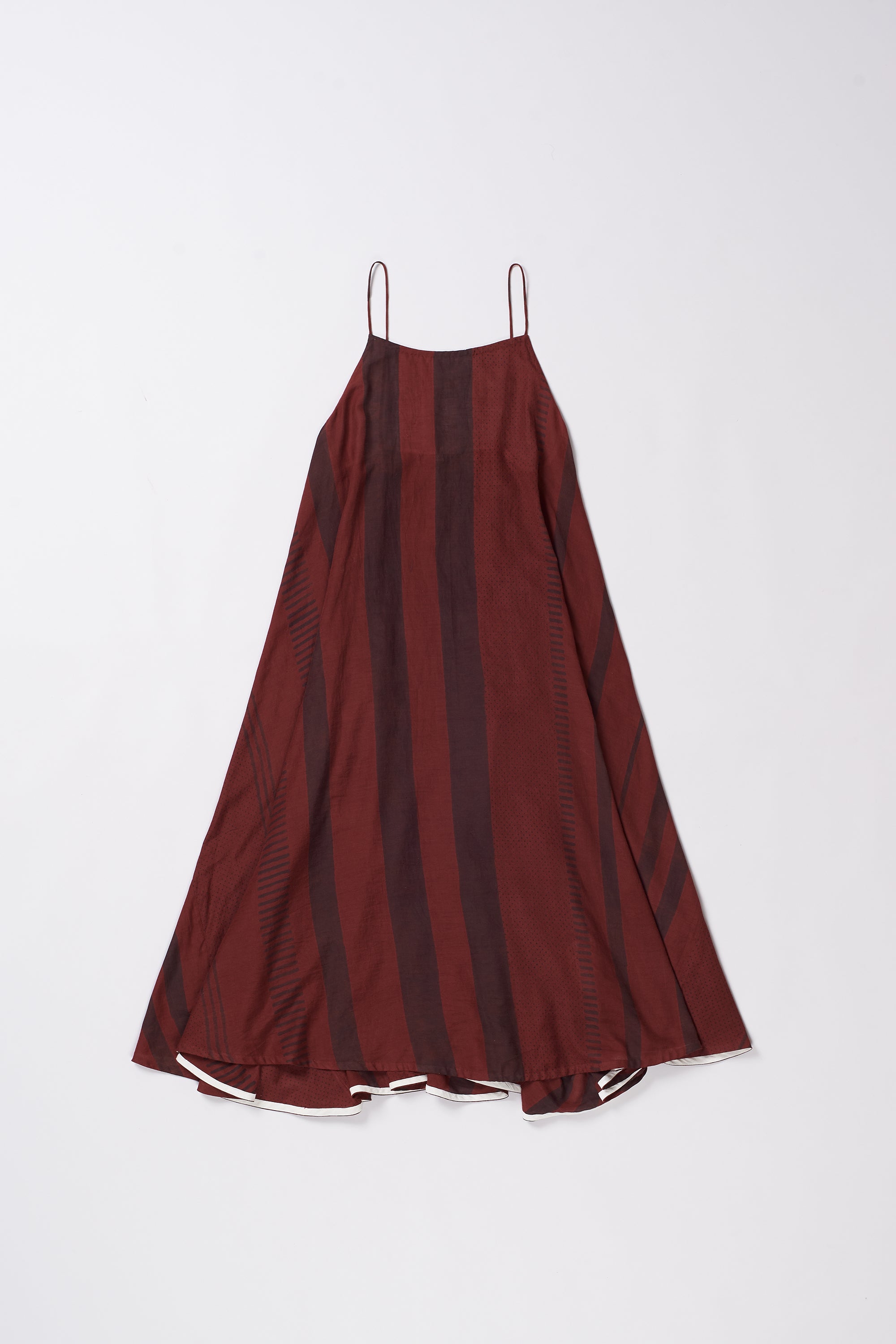 BLOCK PRINTED STRAPPY DRESS