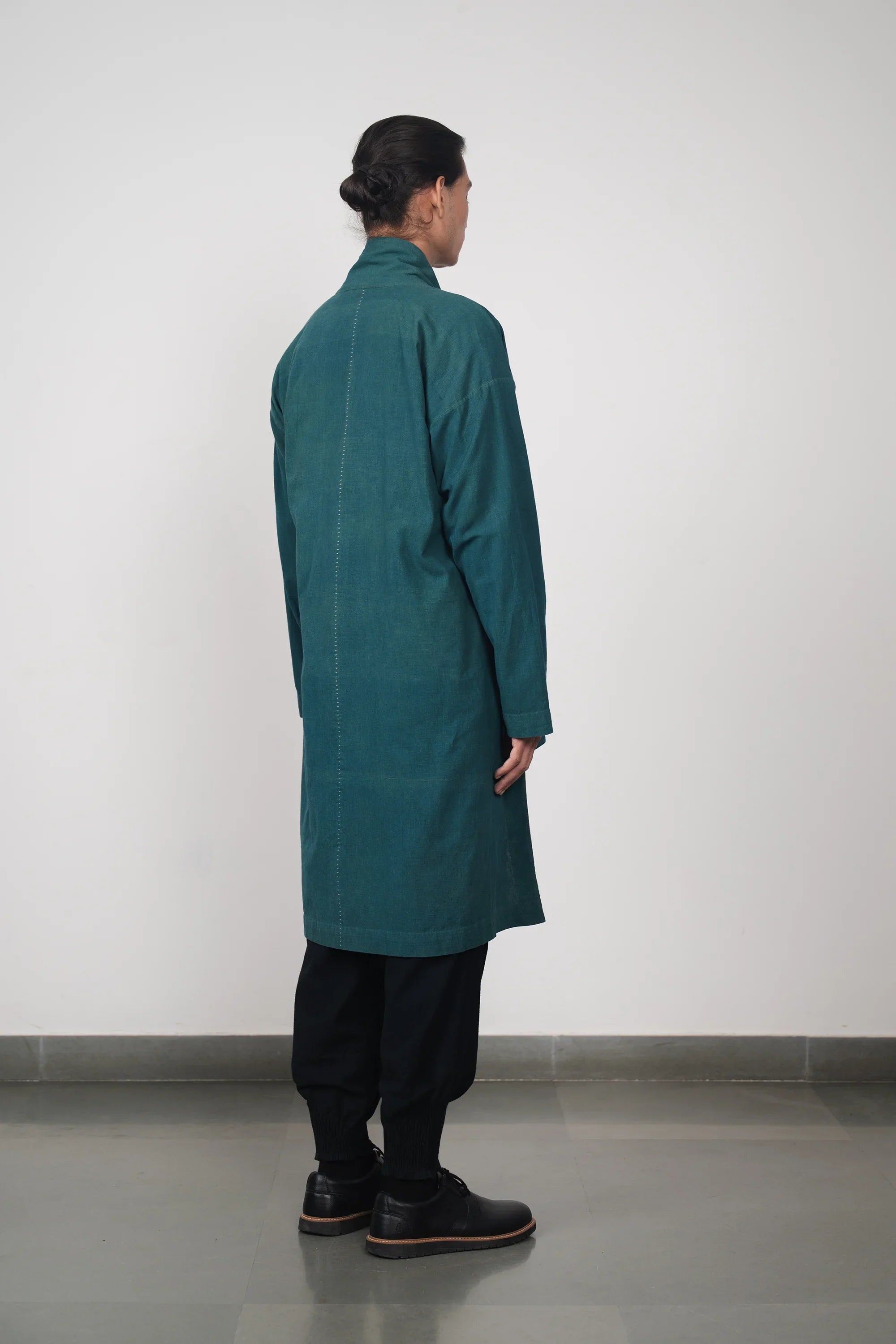 Bottle Green Kimono Coat