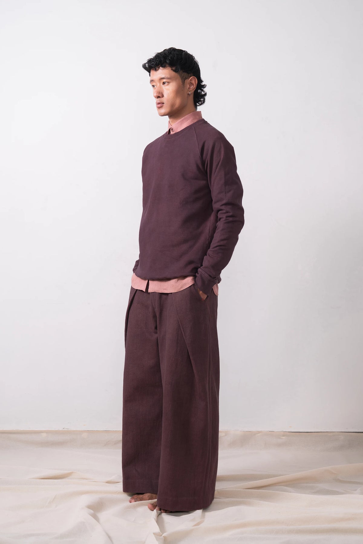 Kolz Sweatshirt in Purple Red