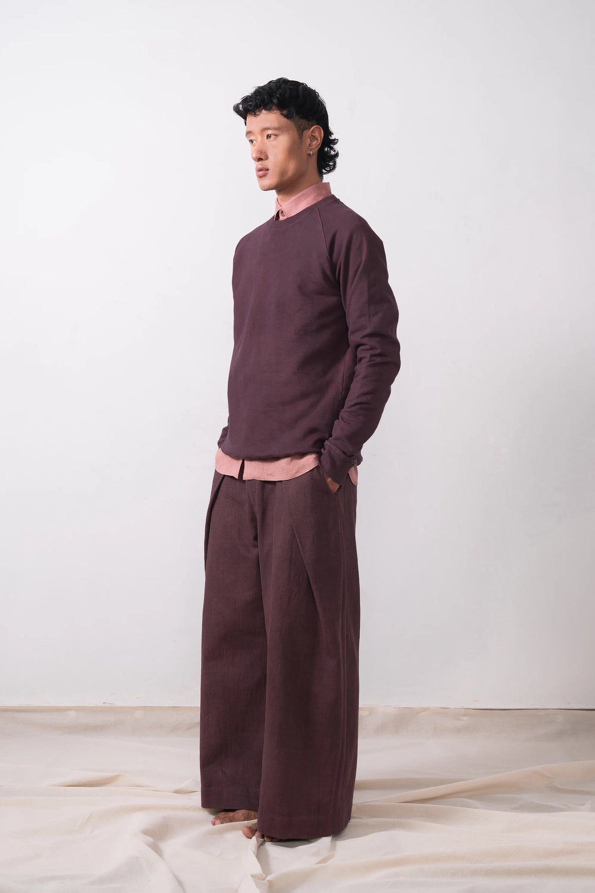 Kolz Sweatshirt in Purple Red