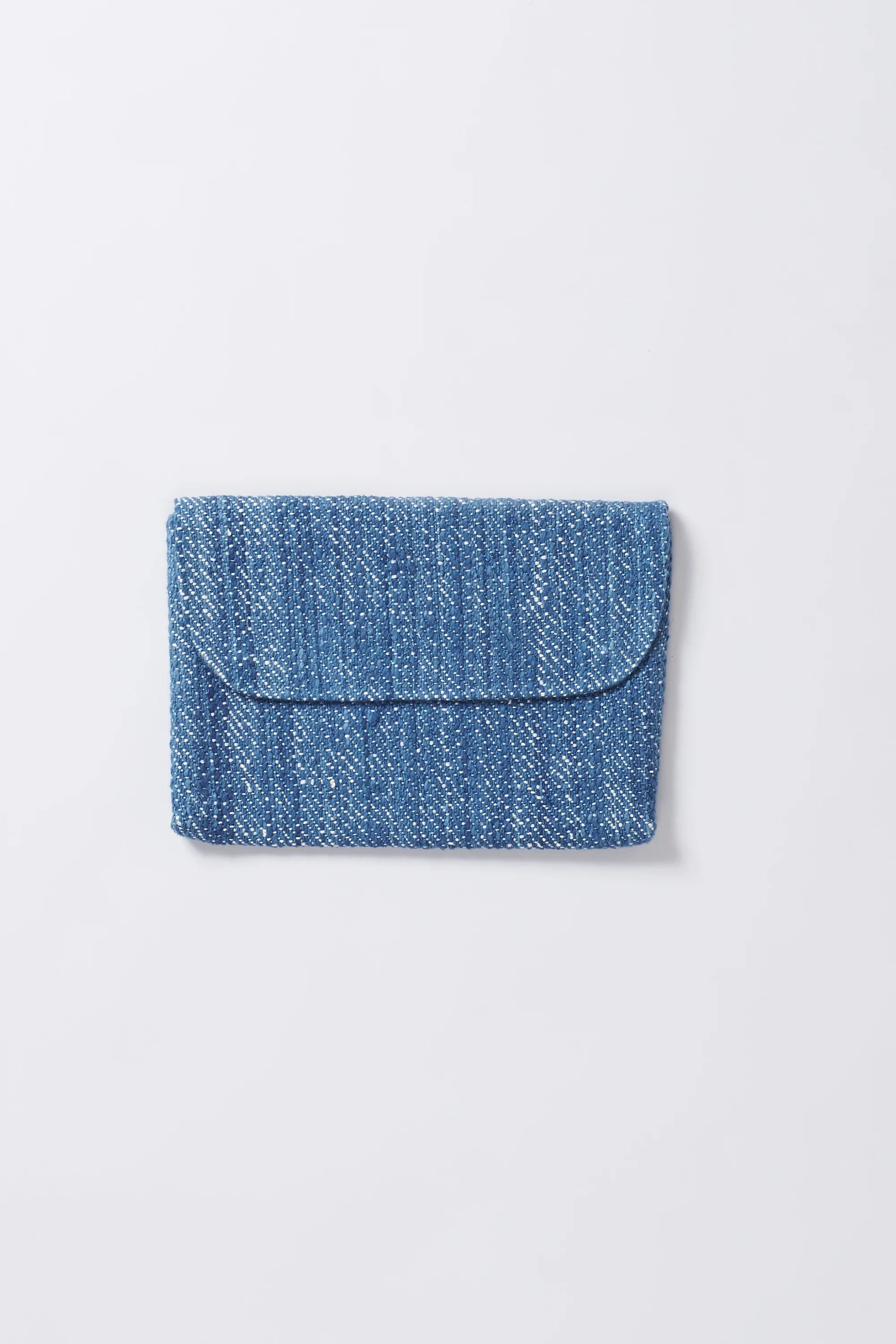 Handspun Laptop Sleeve in Medium Indigo