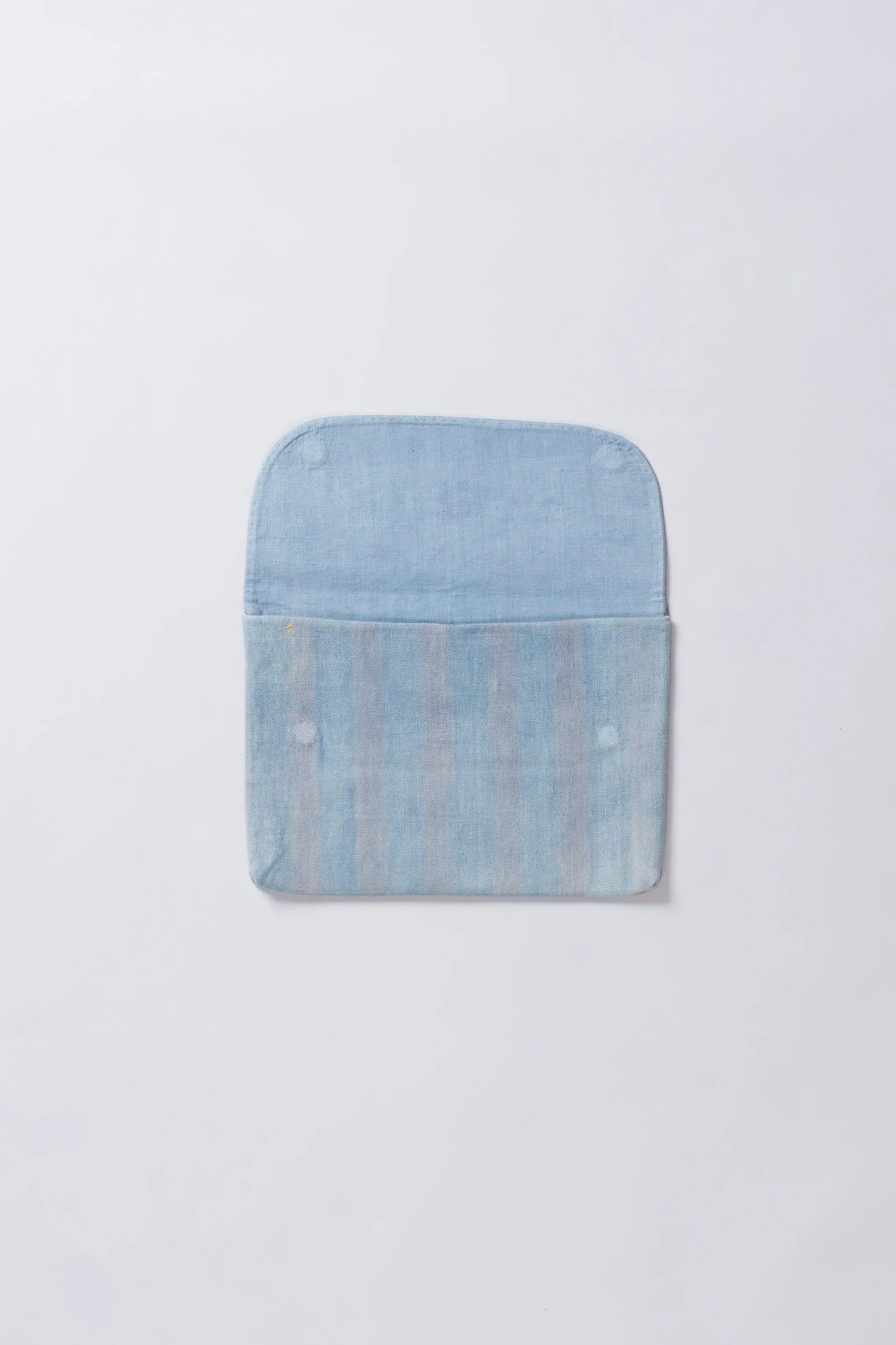 Screen Printed Laptop Sleeve in Light Indigo