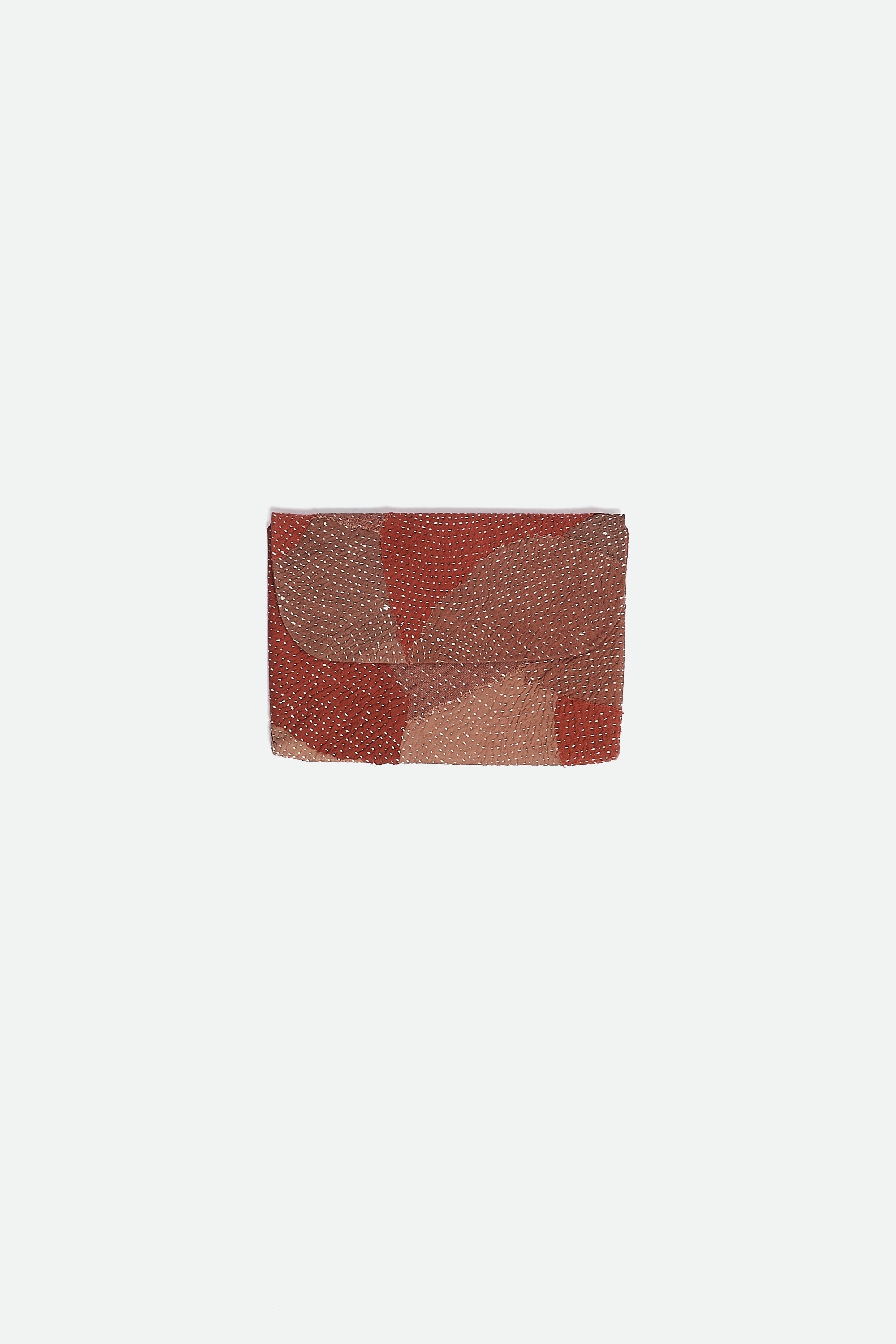 Brick Red Patchwork Laptop Sleeve