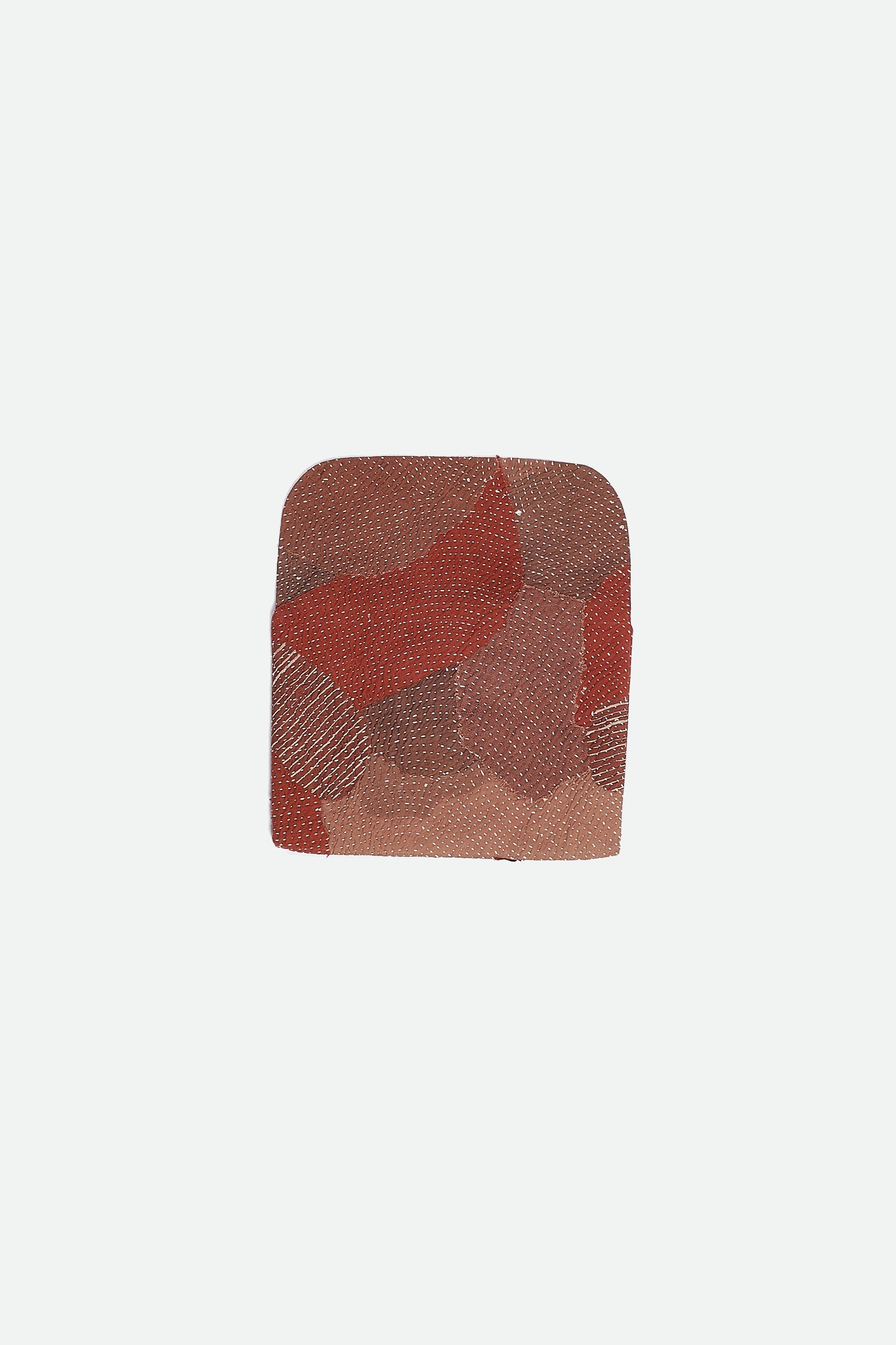 Brick Red Patchwork Laptop Sleeve