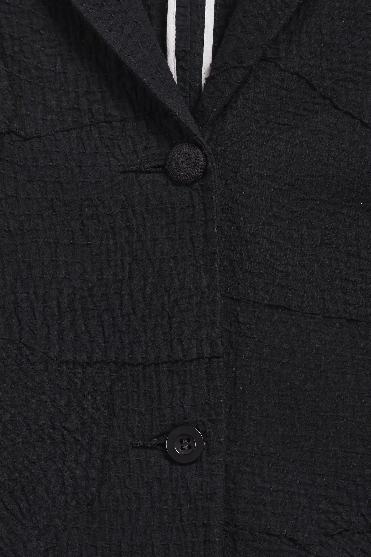Black Oversized Patchwork Jacket