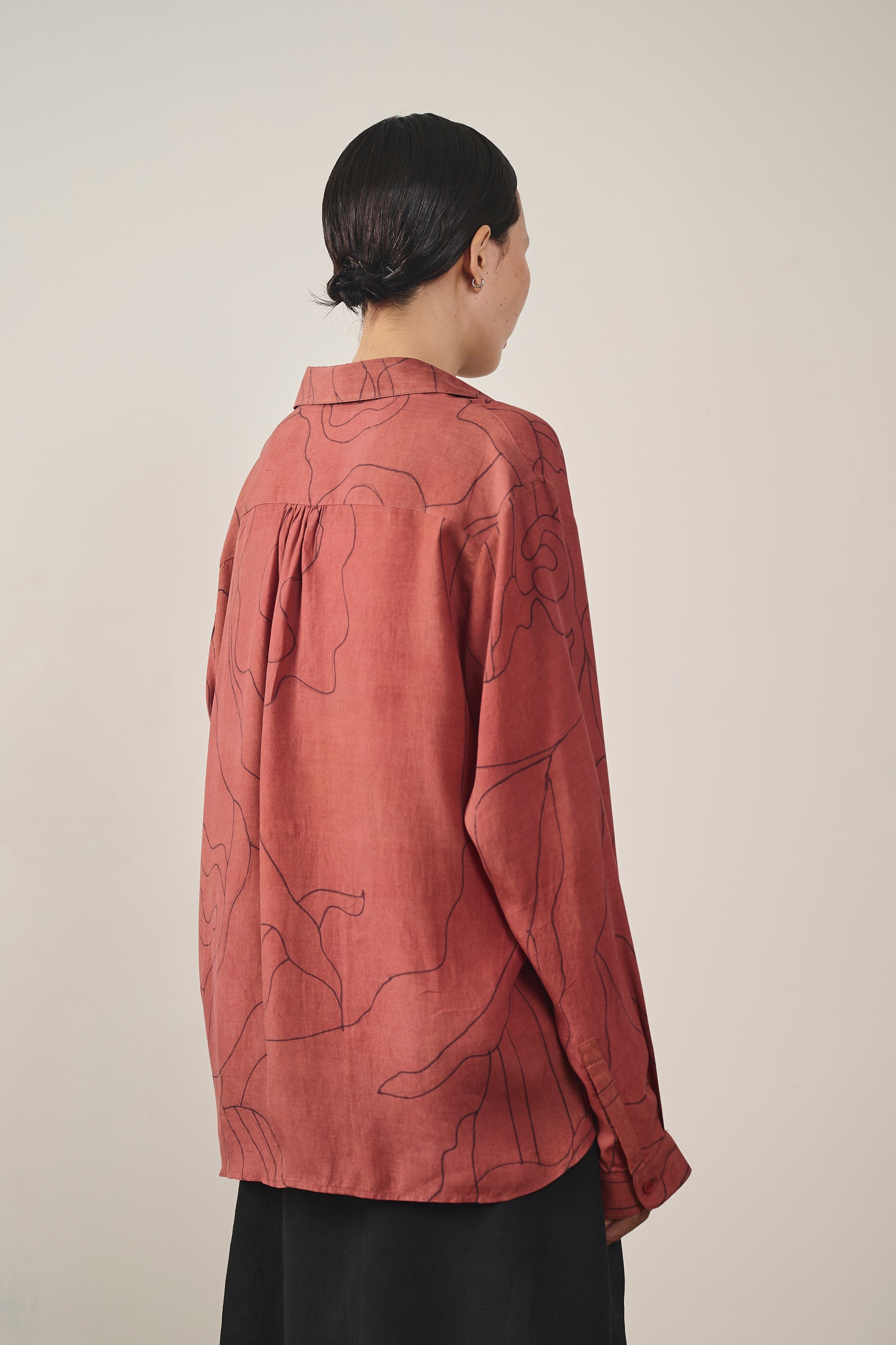 HAND PAINTED SILK UNISEX SHIRT