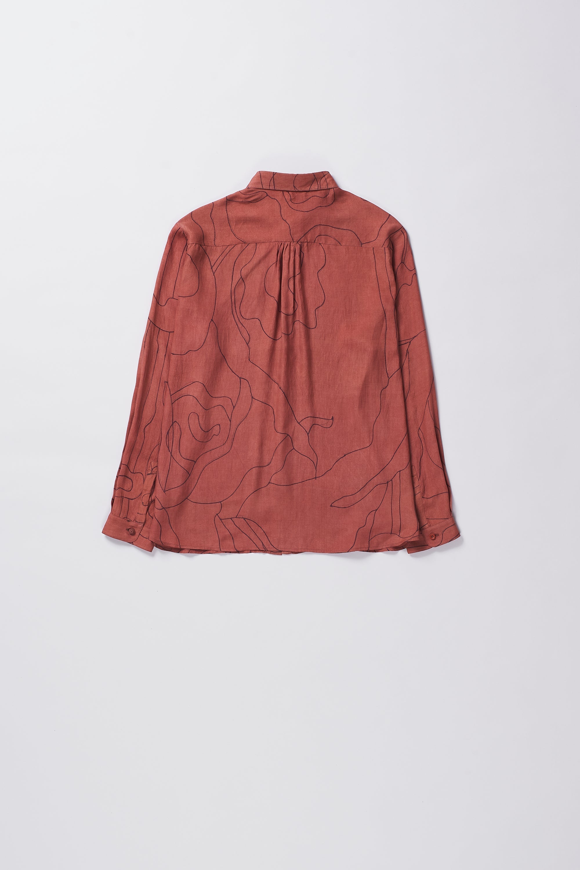 HAND PAINTED SILK UNISEX SHIRT