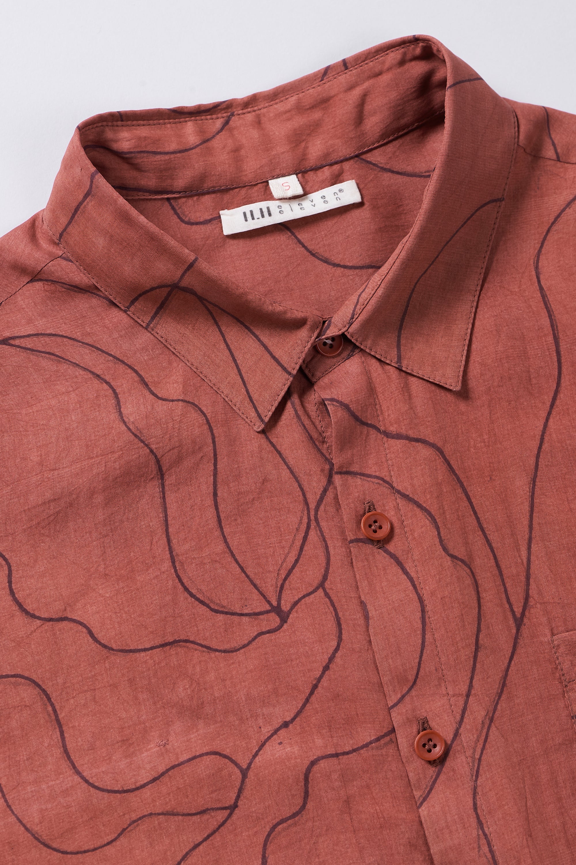 HAND PAINTED SILK UNISEX SHIRT