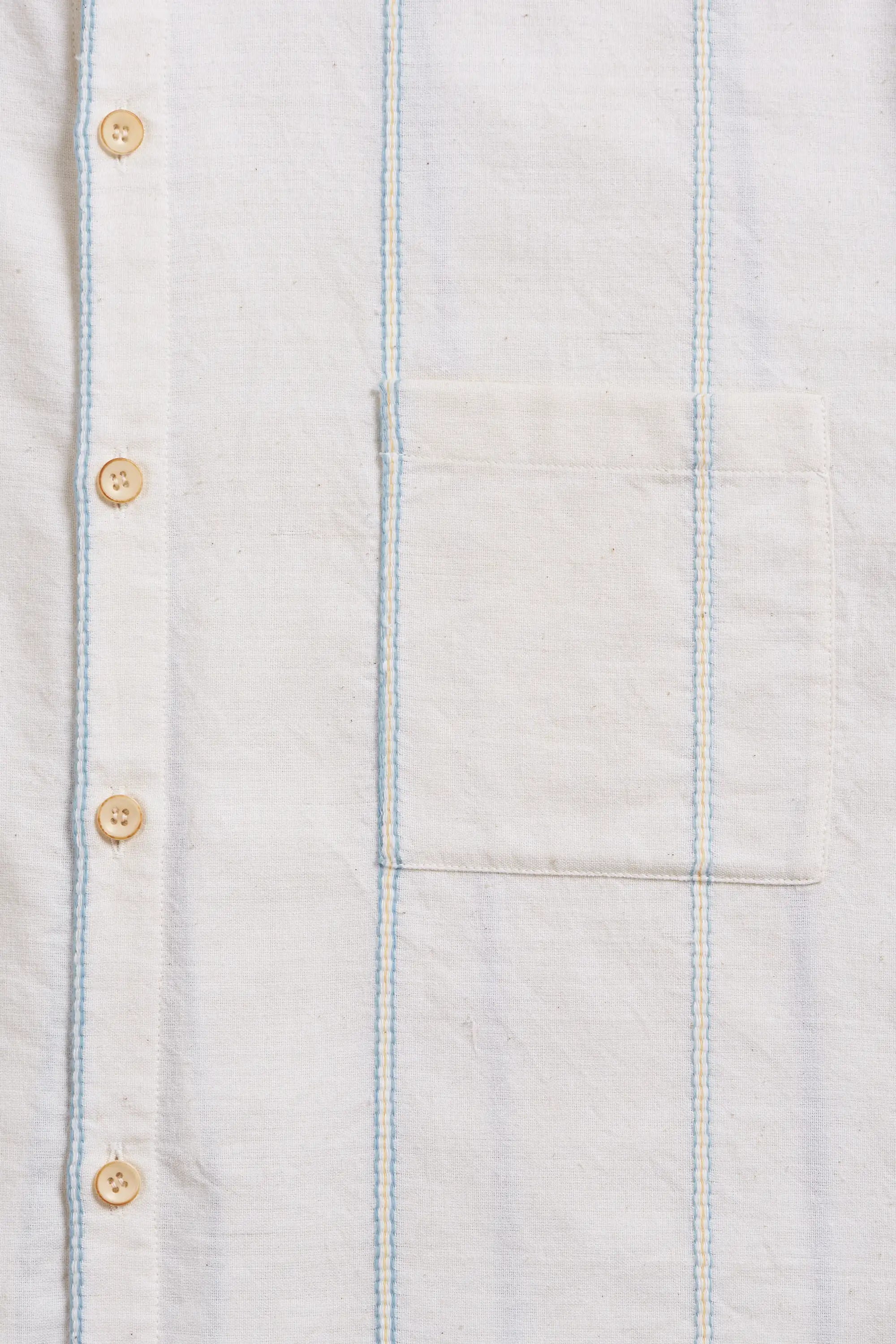 Lovers Relaxed Striped Shirt in Ecru