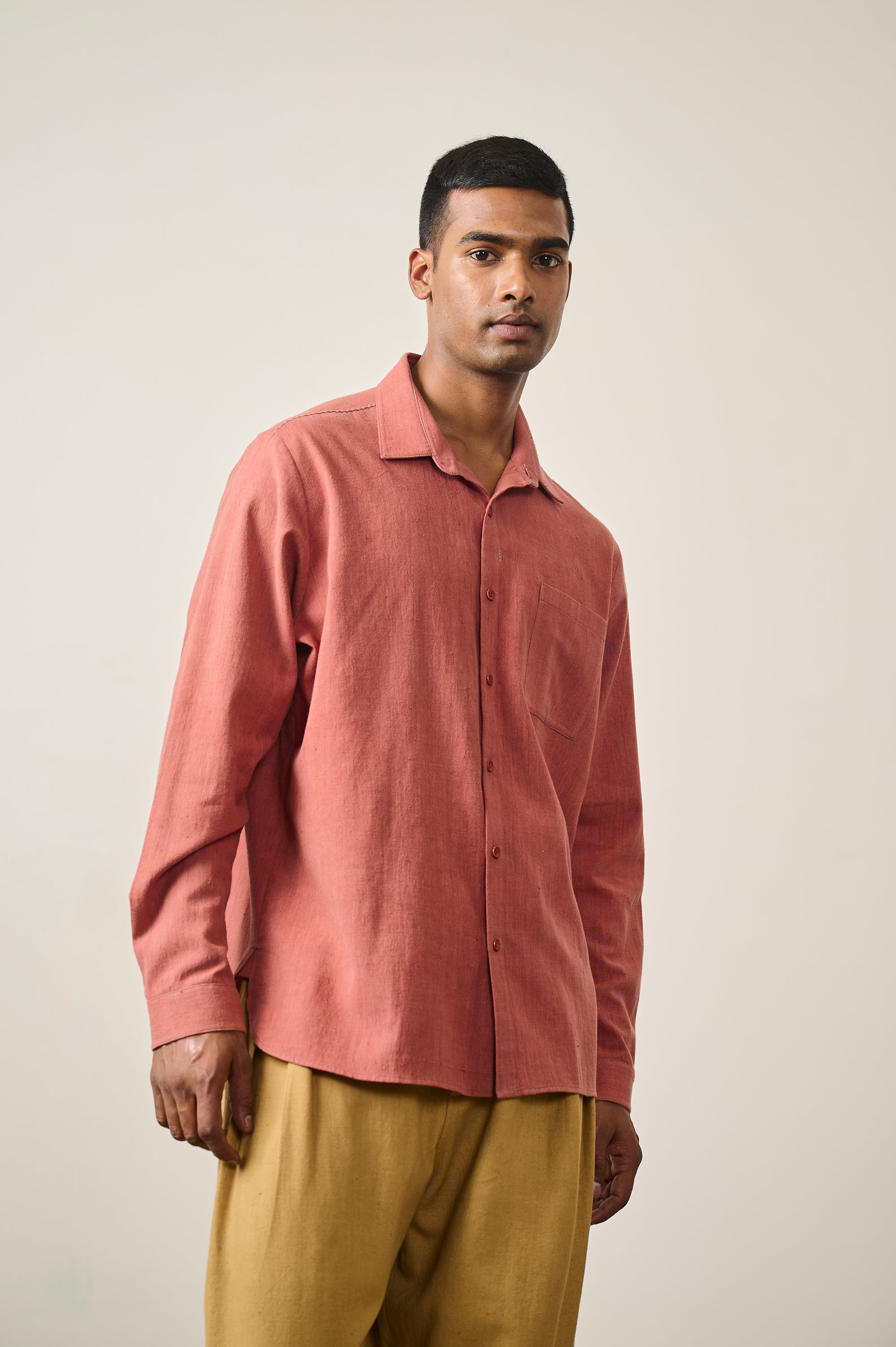 ROUGE PINK CAMP COLLAR SHIRT
