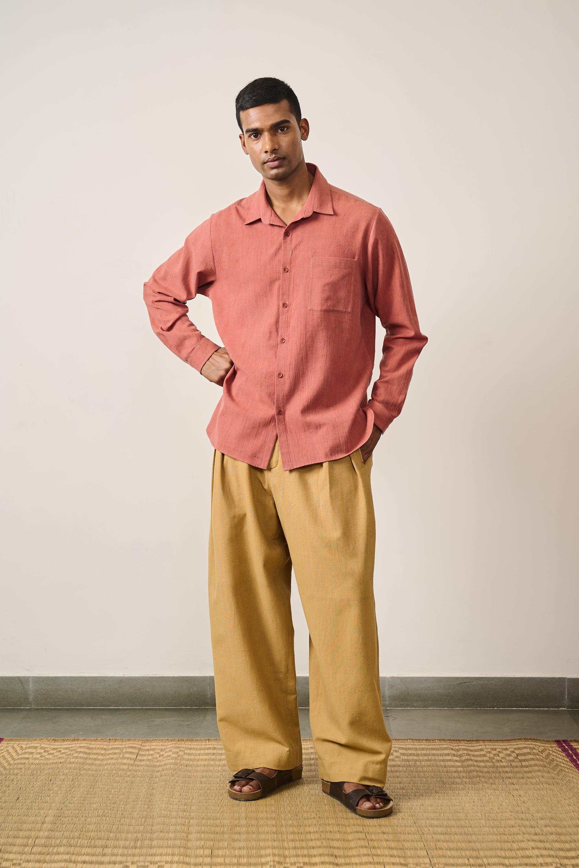 ROUGE PINK CAMP COLLAR SHIRT