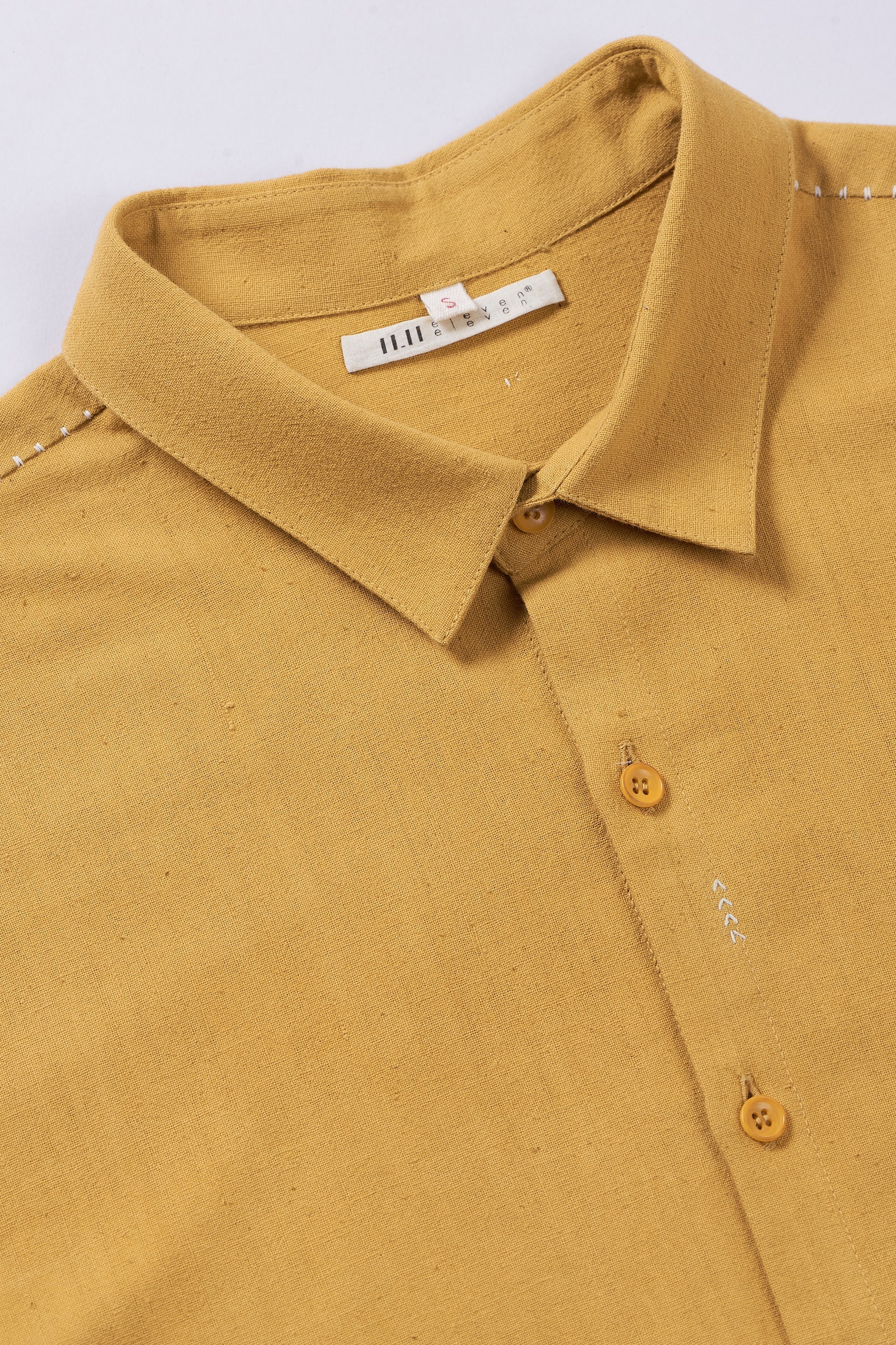 MUSTARD YELLOW COTTON UNISEX SHIRT