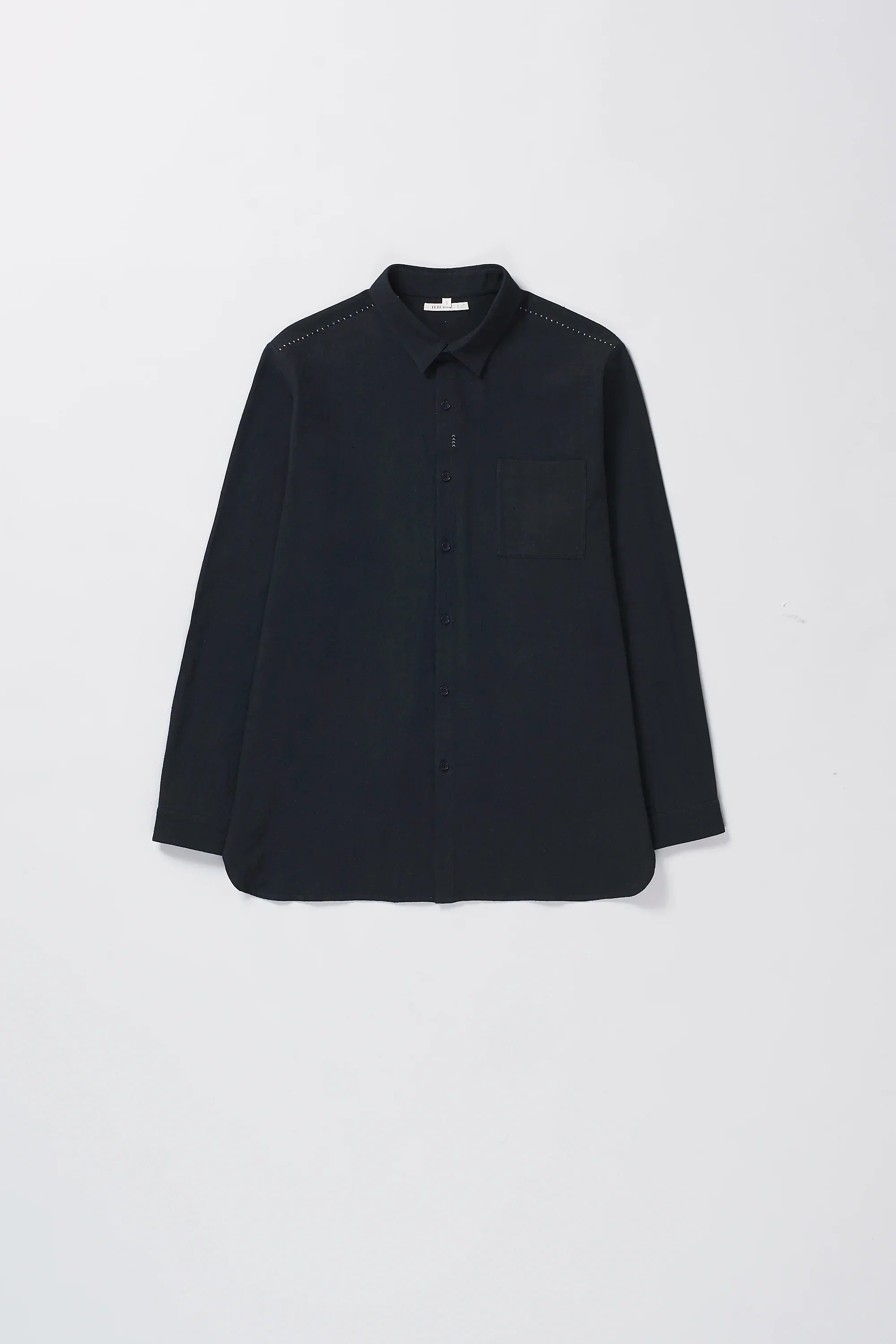 organic cotton shirt in black