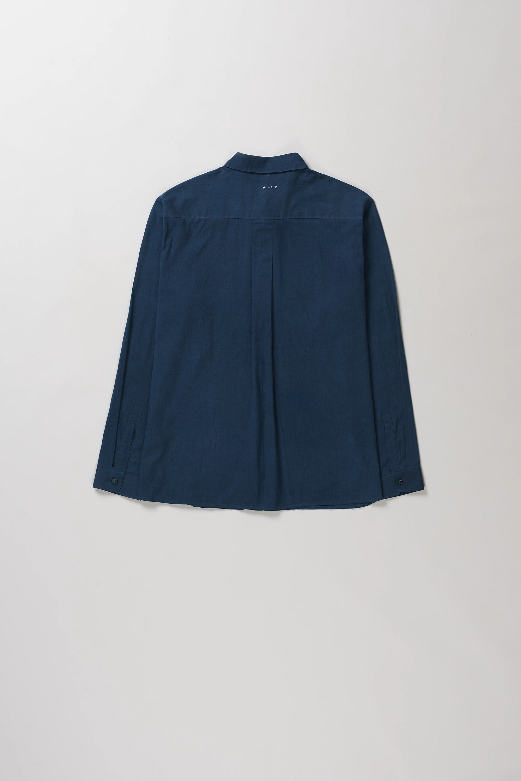 Back image of space blue shirt