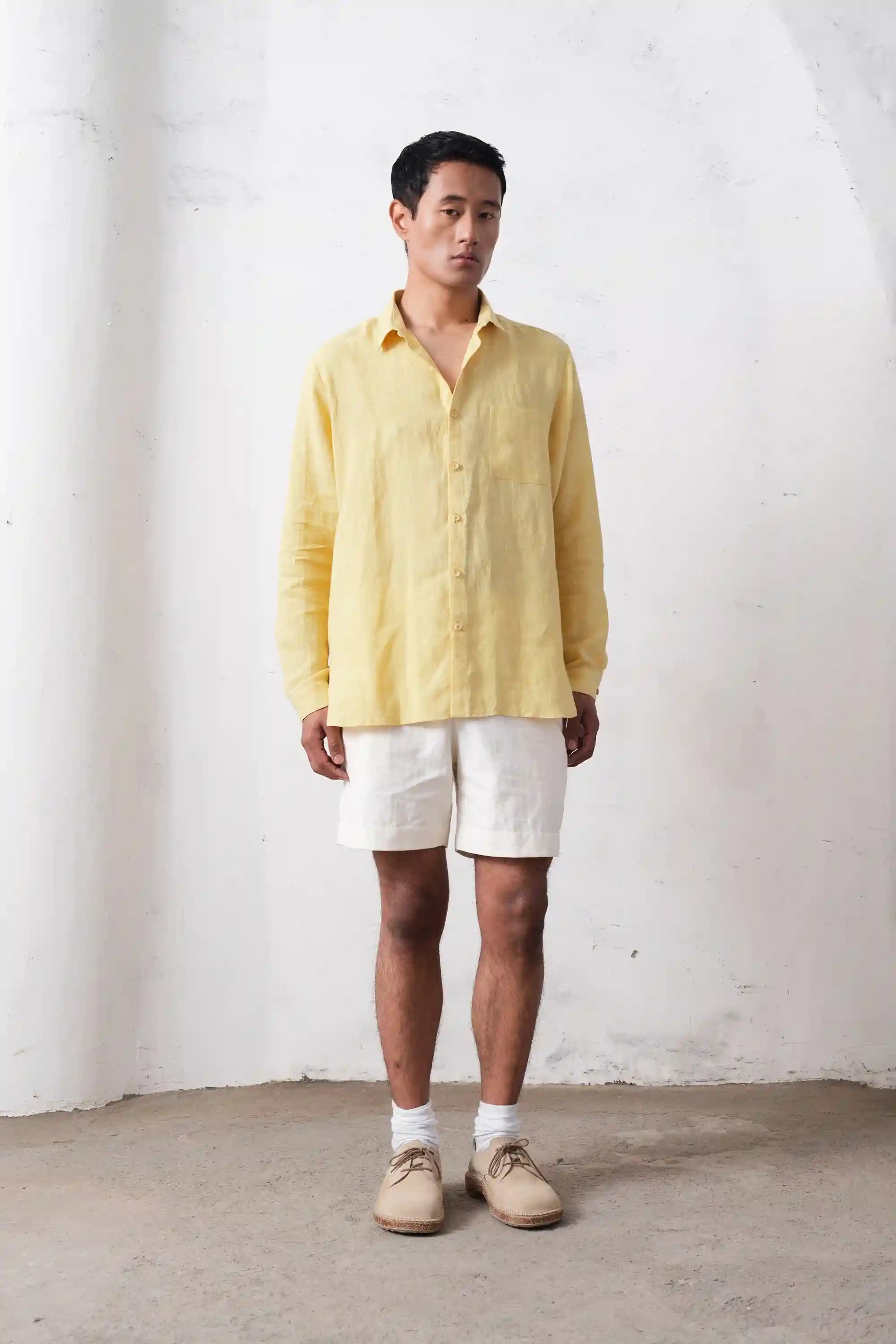 Light Yellow Relaxed Lovers Shirt