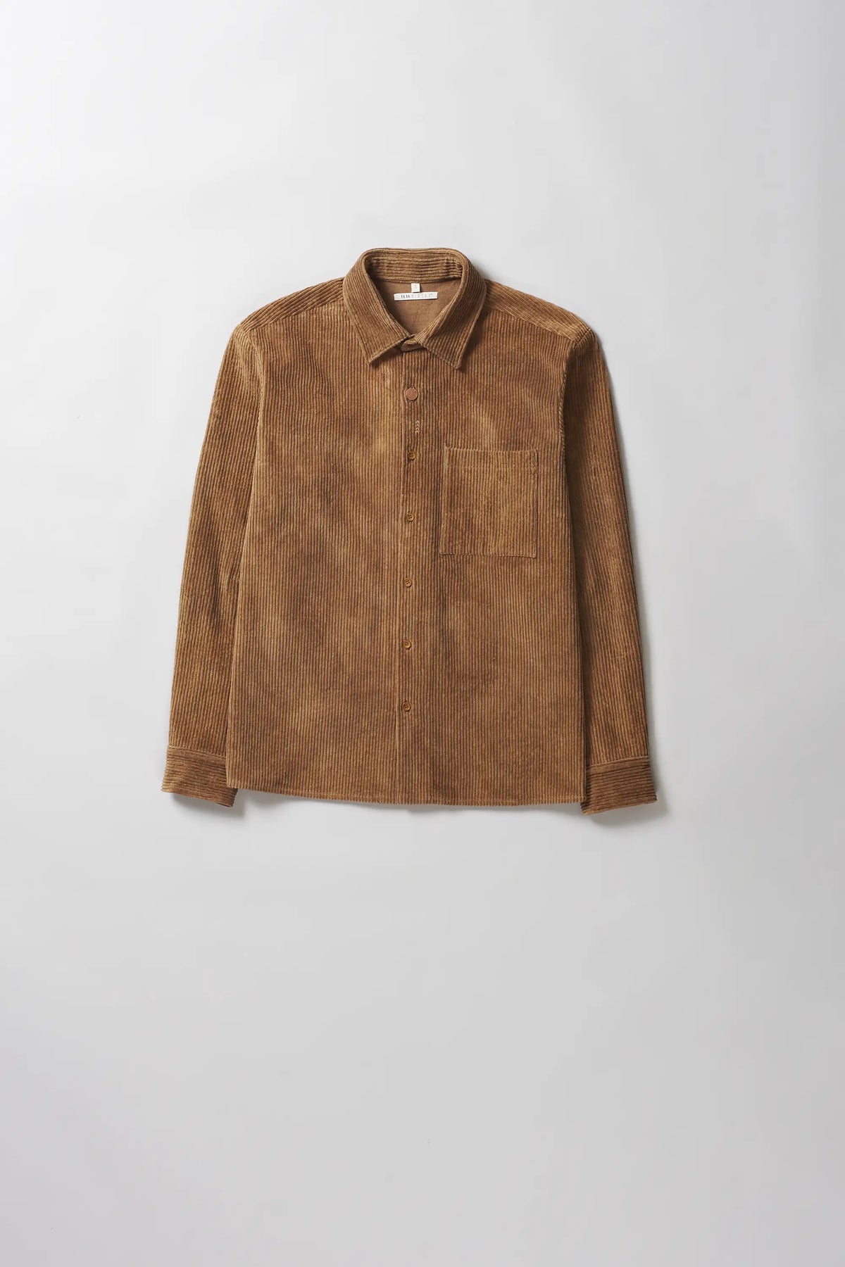 Oversized Corduroy Shirt in Filter Coffee