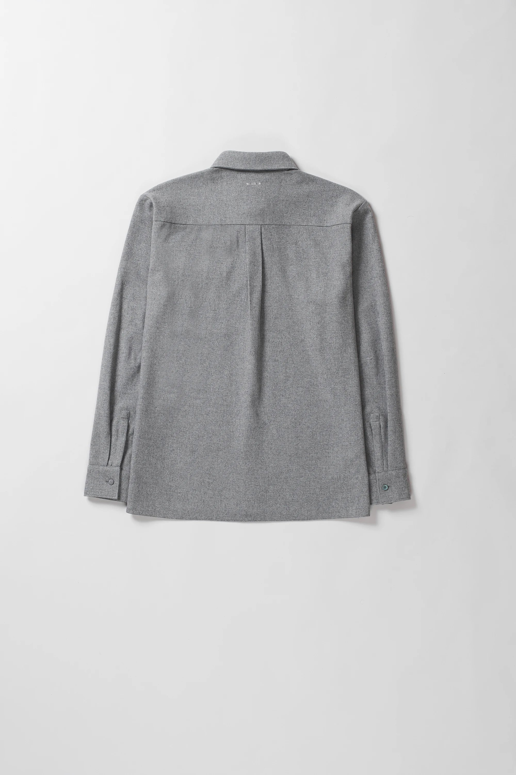 Ash Grey Cashmere Wool Oversized Shirt