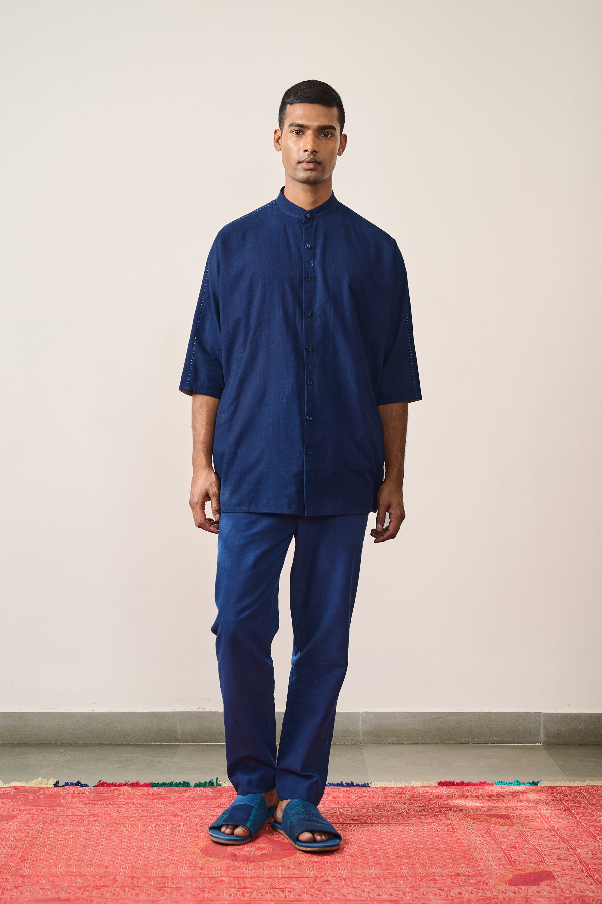 COTTON KIMONO HALF SLEEVE SHIRT