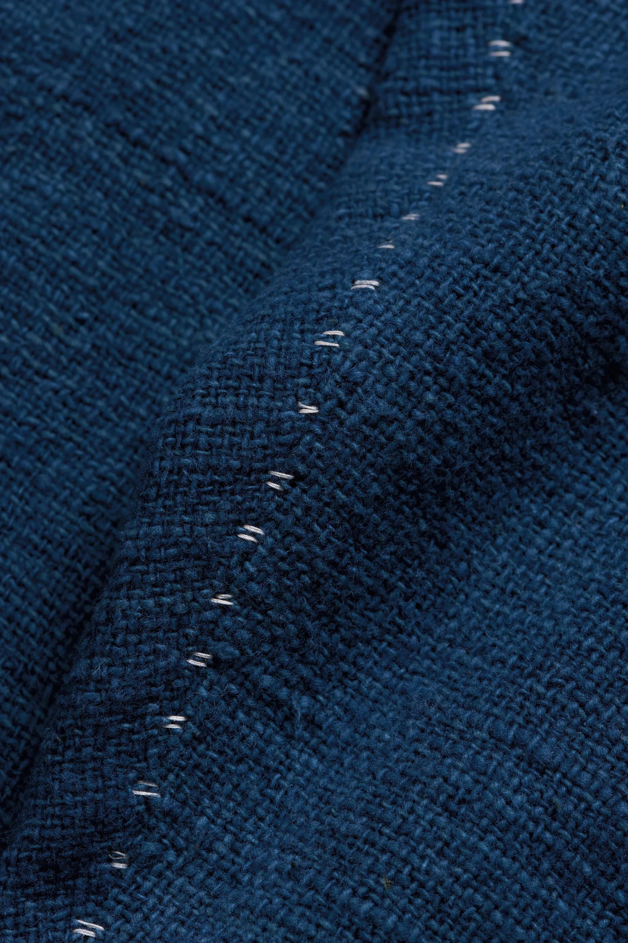 Close-up of blue fabric