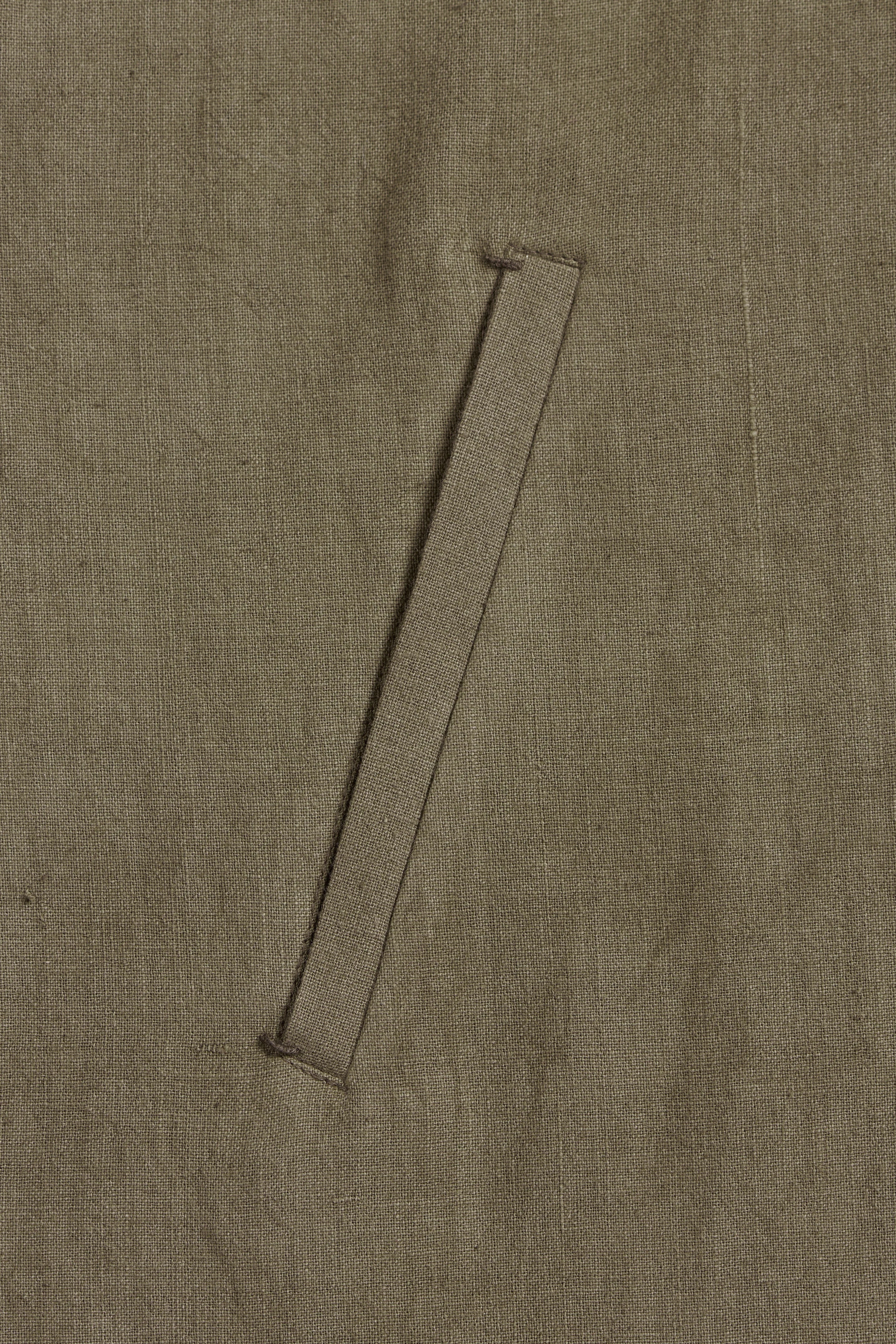 Khakhi Green Kimono Sleeve Shirt