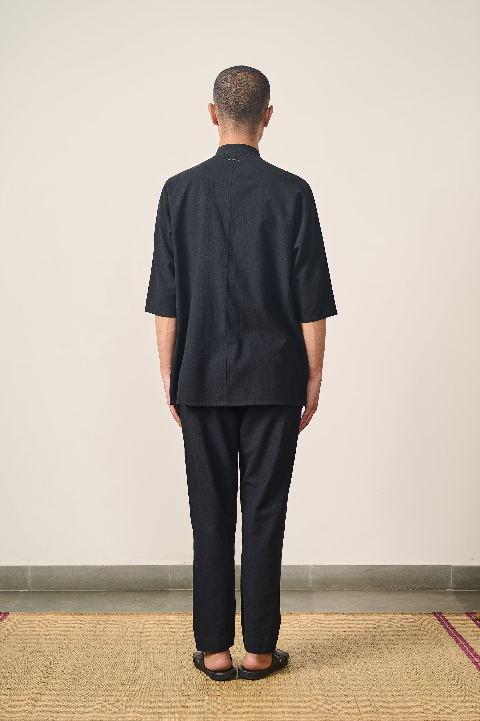 Cotton Kimono Half Sleeve Shirt