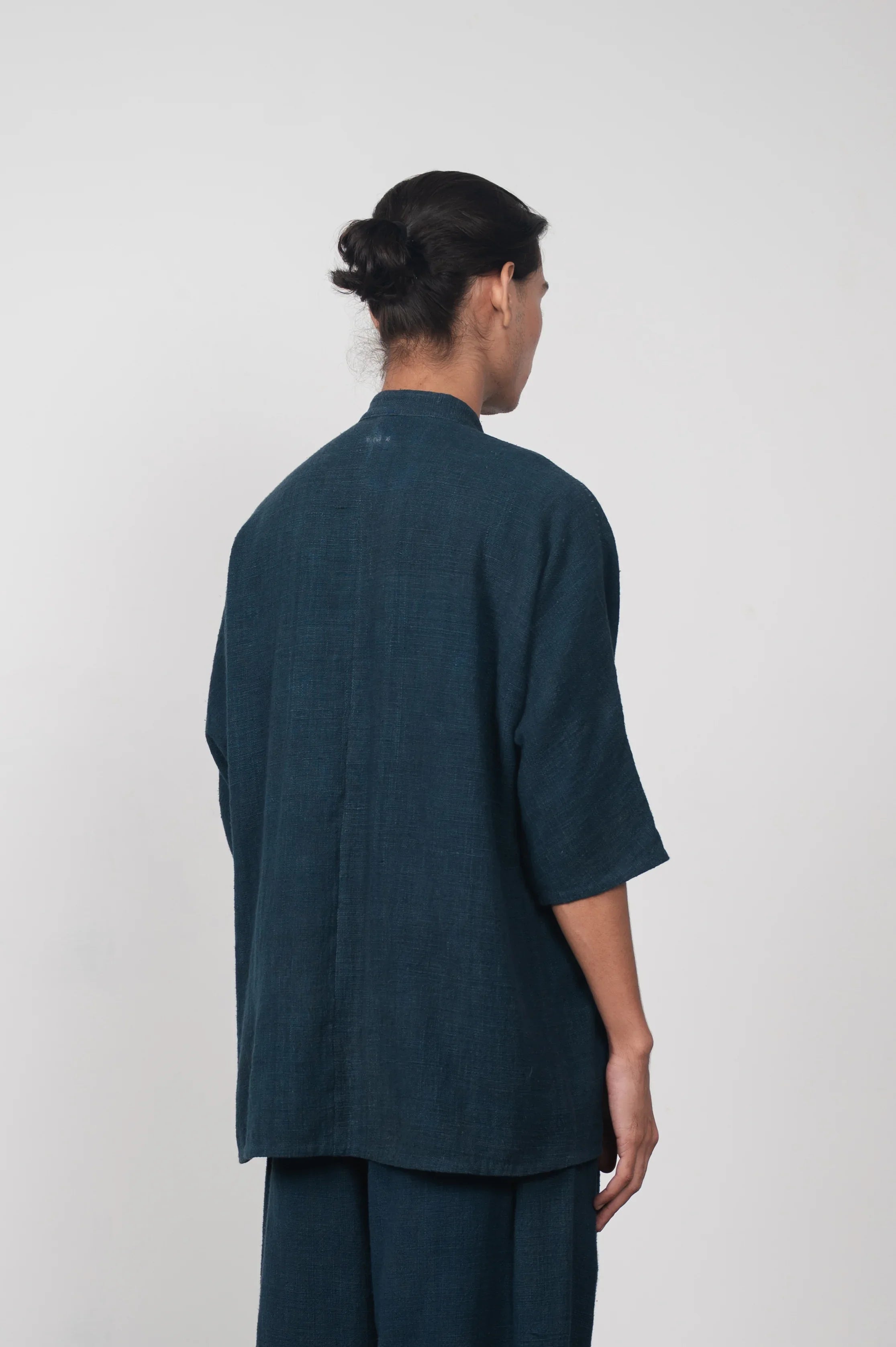 Kimono Sleeve Cotton Shirt