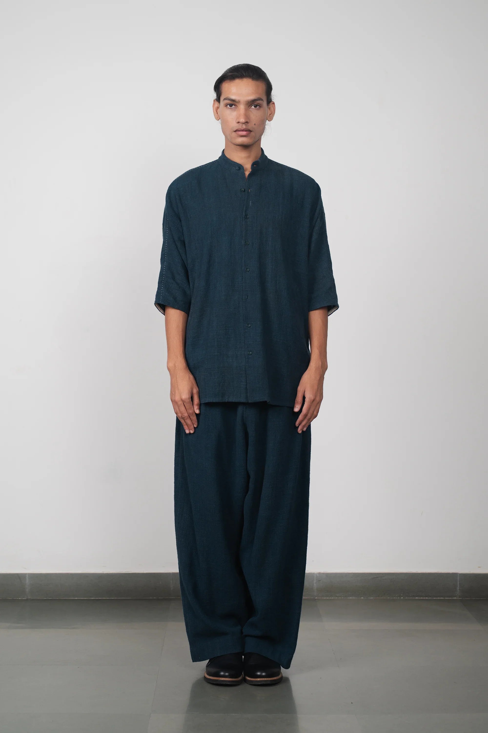 Kimono Sleeve Cotton Shirt