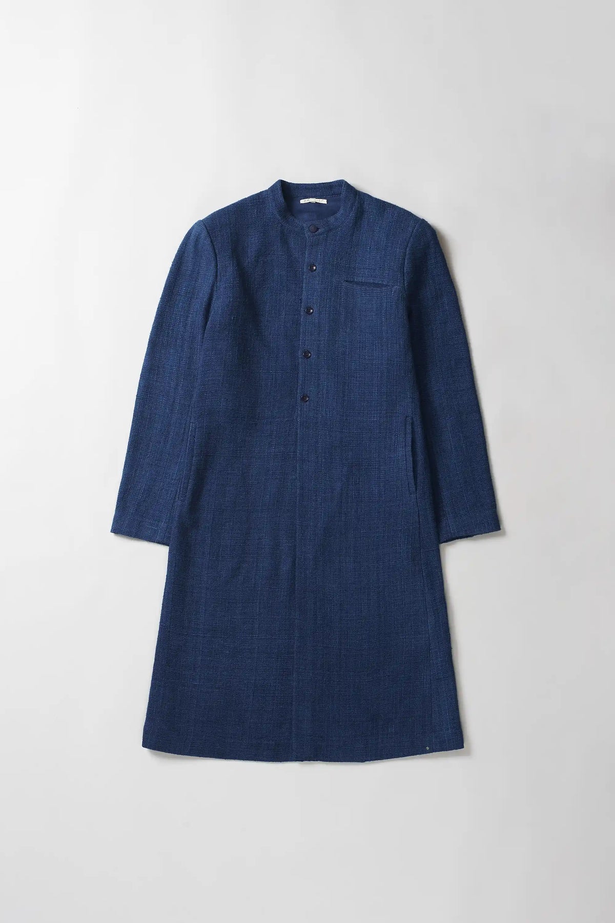 Longline Kala Cotton Jacket in Medium Indigo