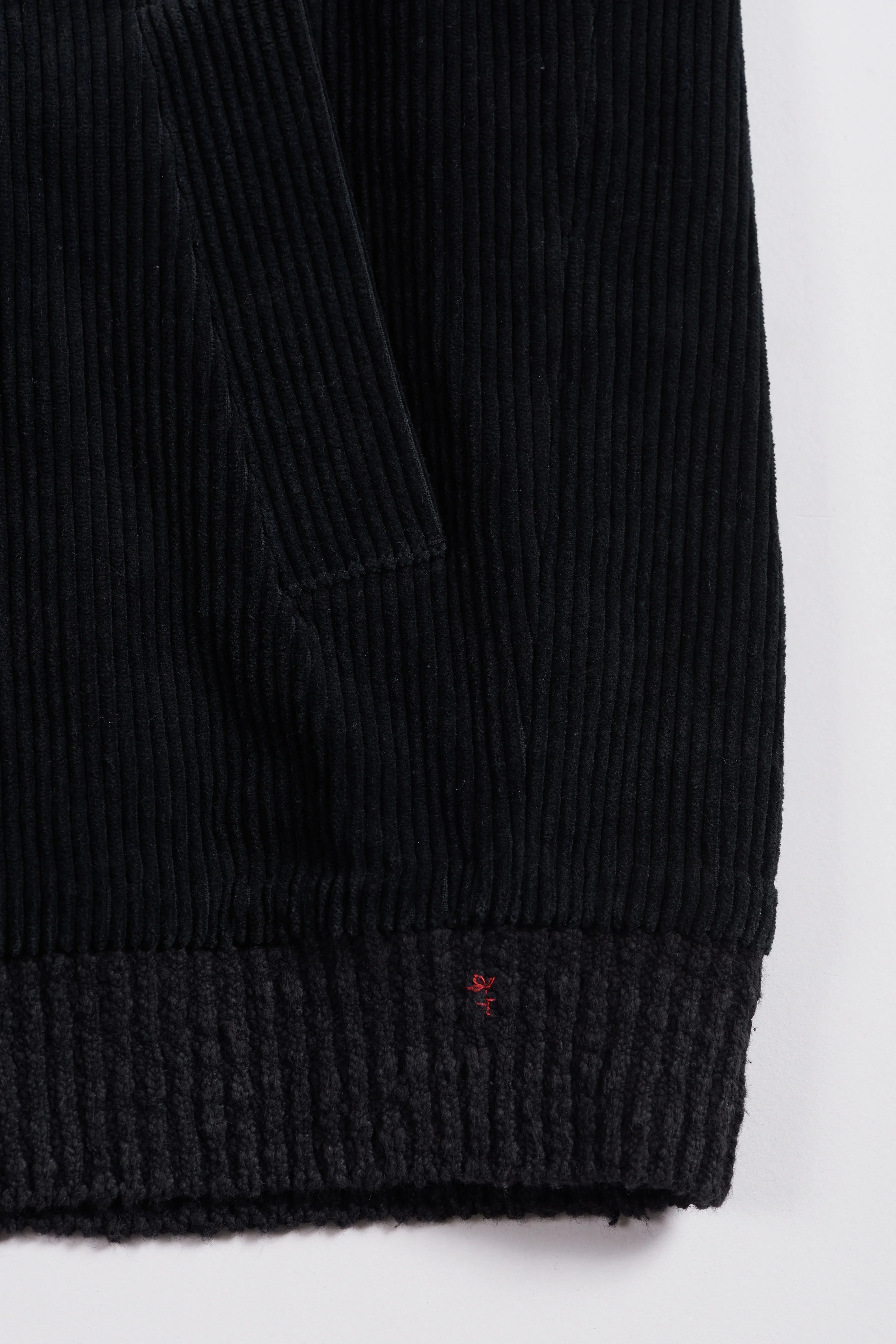 Black Corduroy Bomber Jacket