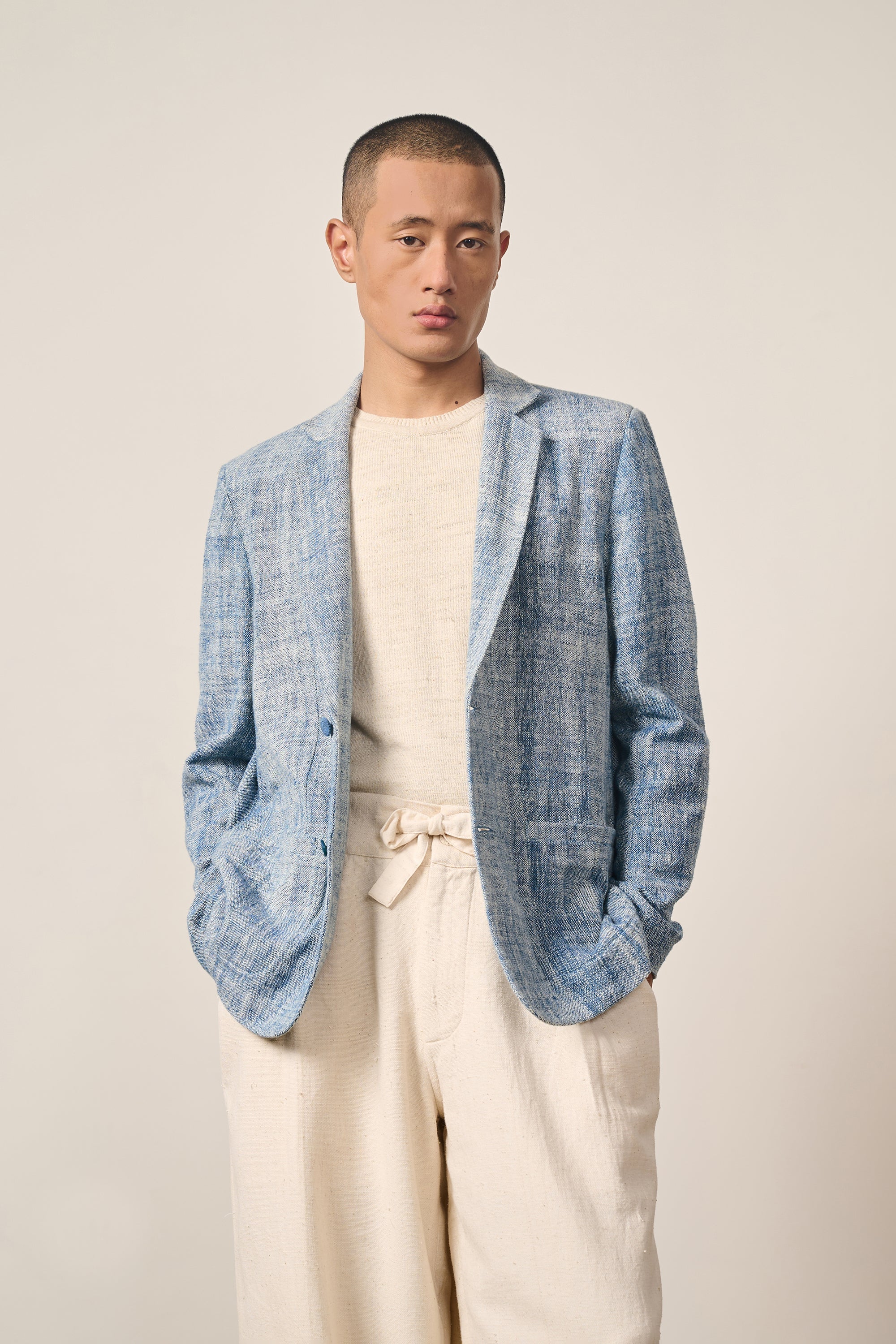 Chambray Statement Jacket