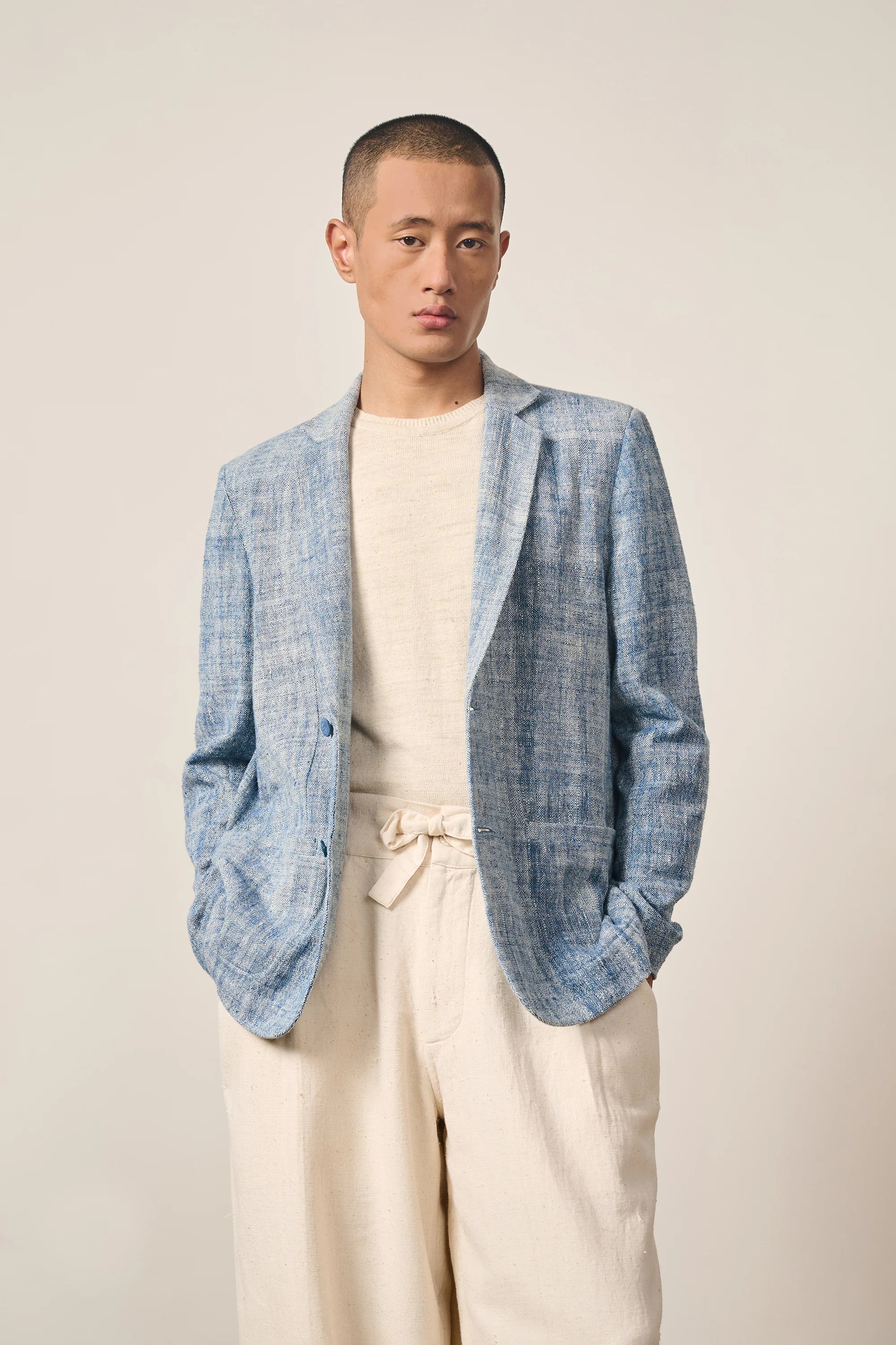 Chambray Statement Jacket