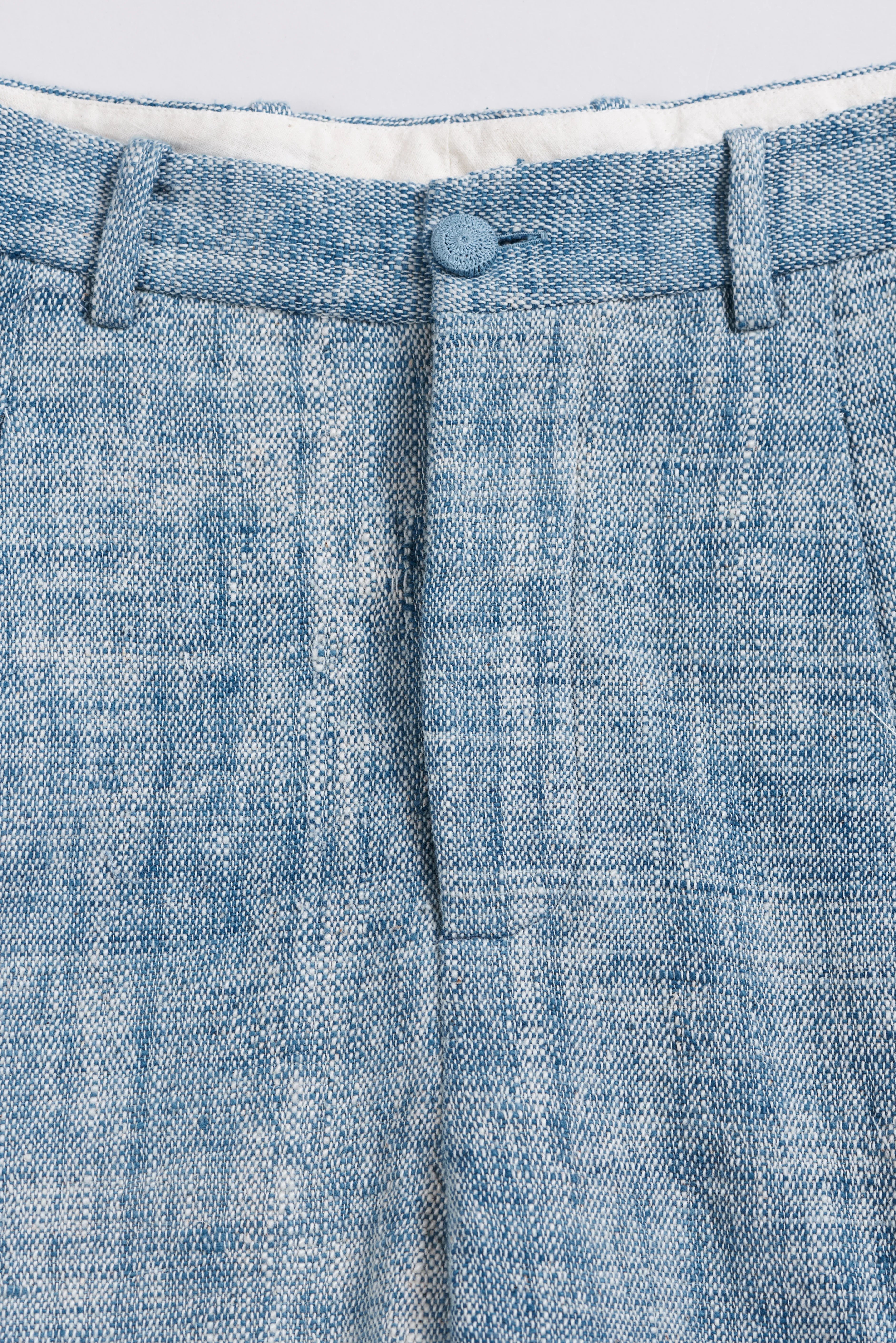 Organic Cotton Trousers in Indigo