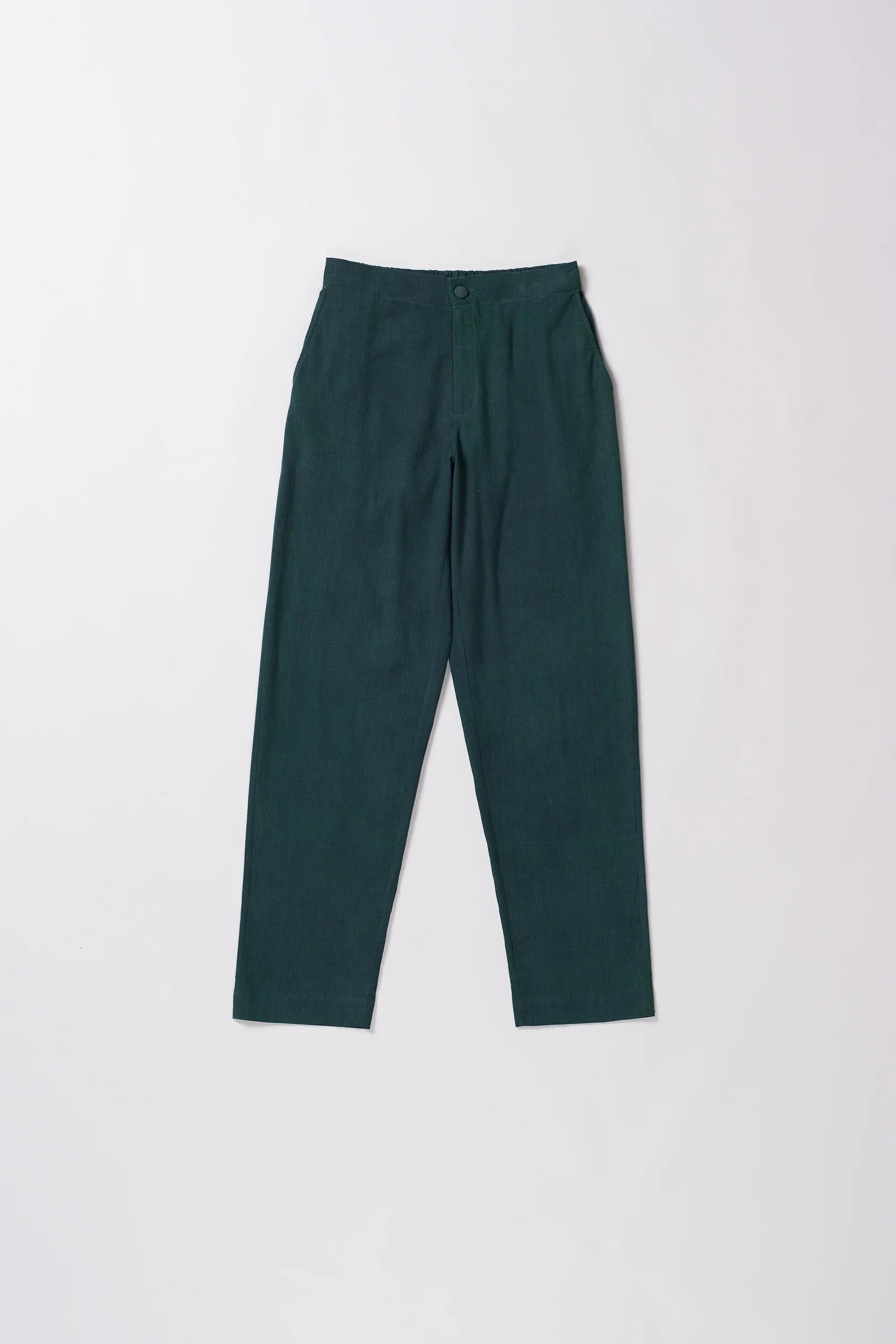 Cotton Straight Fit Trousers