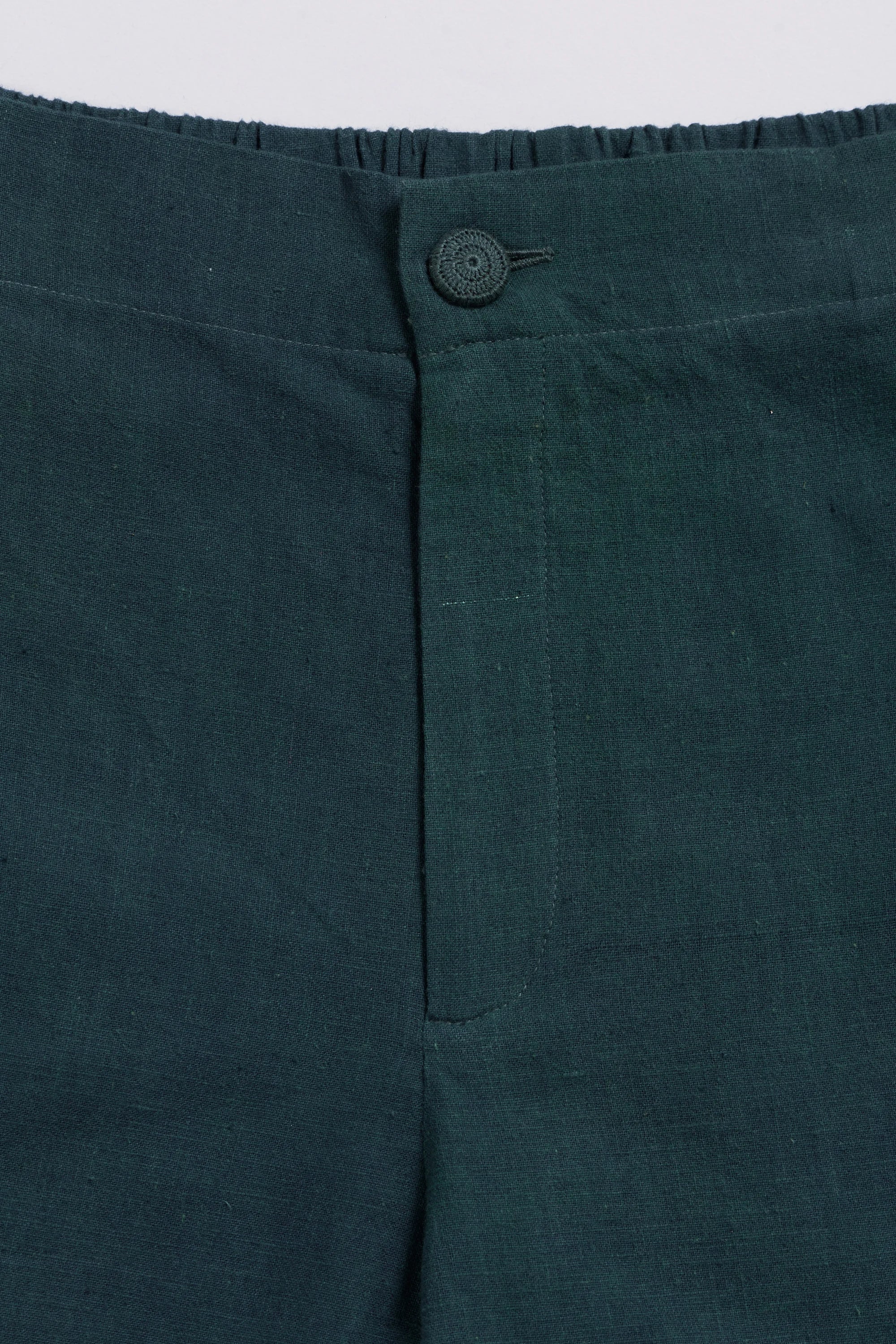 Straight Fit Cotton Trousers